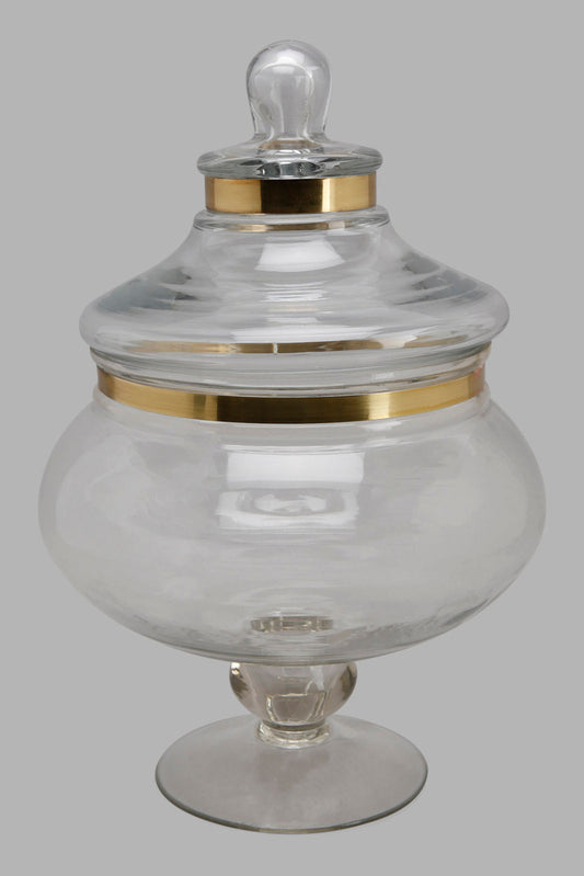 Redtag-Gold-Lacquer-Glass-Trophy-Jar-Category:Artefact,-Colour:Gold,-Deals:New-In,-Filter:Home-Decor,-HMW-HOM-Decorative-Accessories,-New-In-HMW-HOM,-Non-Sale,-Section:Homewares,-W22O-Home-Decor-