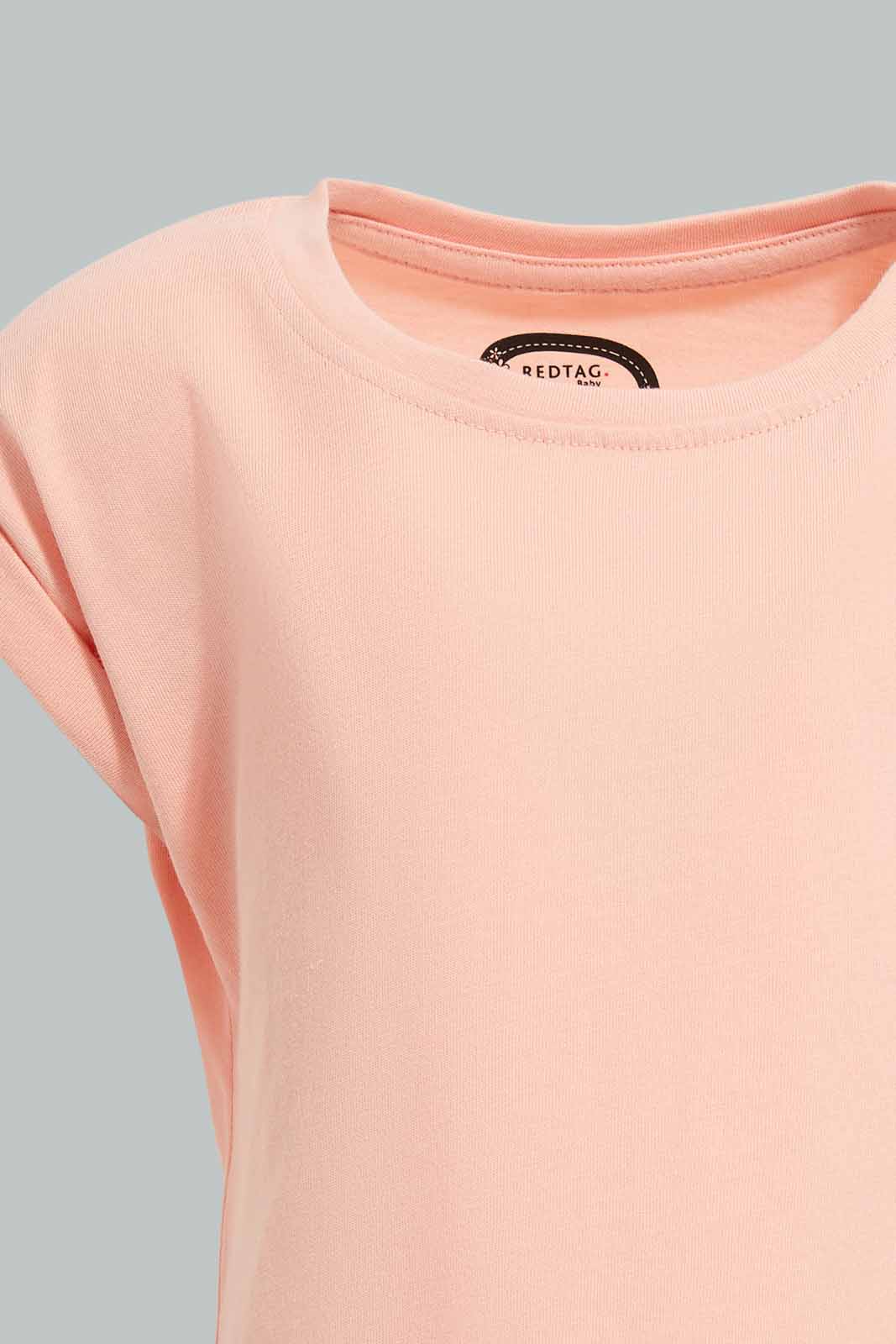 Redtag-Pink-Solid-T-Shirt-For-Baby-Girls-Category:T-Shirts,-Colour:Pink,-Deals:Sale,-Filter:Infant-Girls-(3-to-24-Mths),-Infant-Girls-T-Shirts,-S22D,-Sale-ING-APL,-Section:Girls-(0-to-14Yrs),-TBL-Infant-Girls-3 to 24 Months
