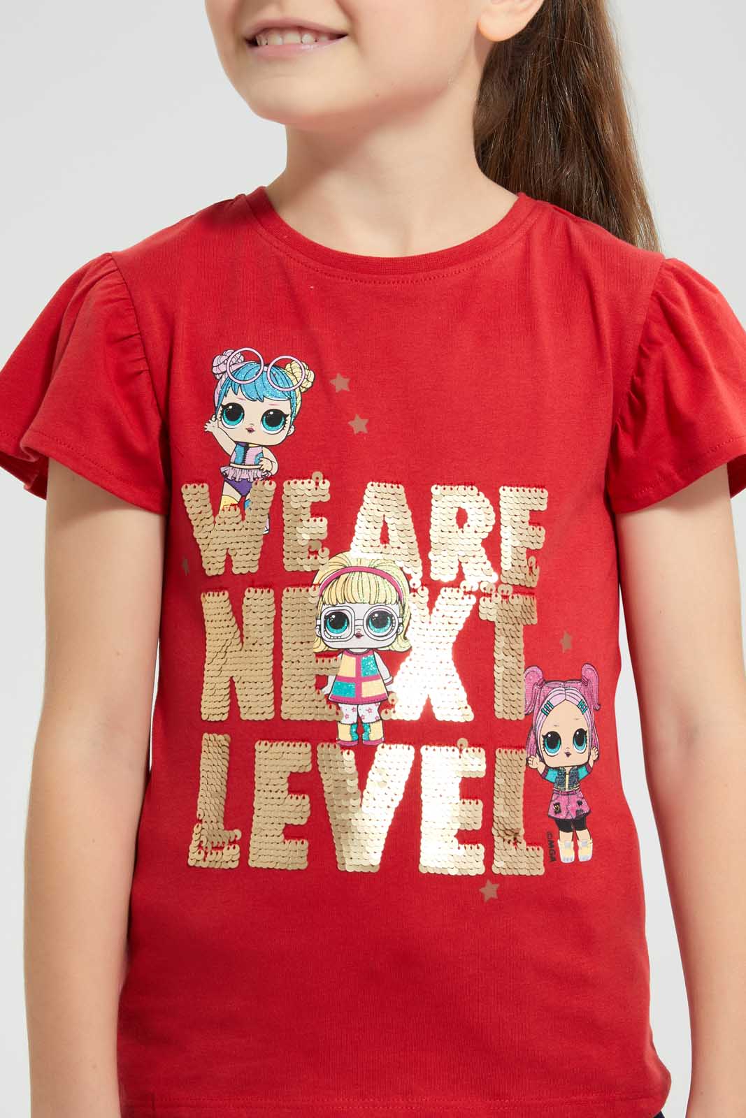 Redtag-Red-LOL-Surprise-T-Shirt-Bundle,-Category:T-Shirts,-Colour:Red,-Deals:4-For-90,-Filter:Girls-(2-to-8-Yrs),-Girls-T-Shirts,-S22C,-Section:Girls-(0-to-14Yrs),-TBL-Girls-2 to 8 Years