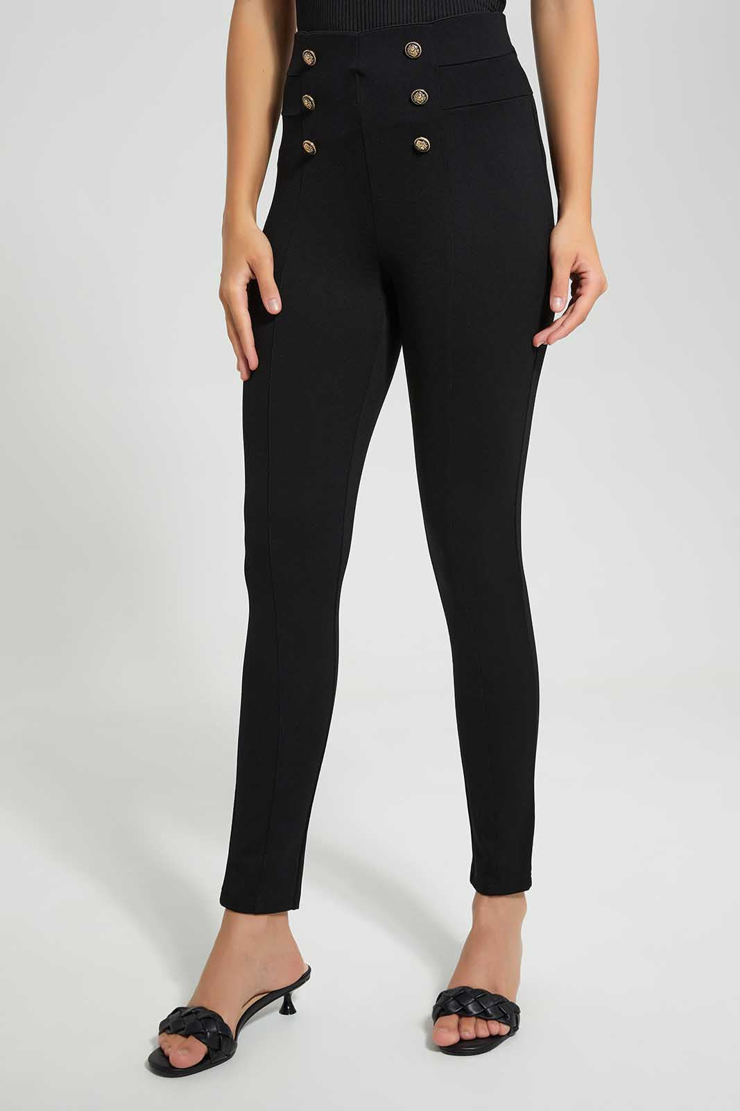 Redtag-Black-Legging-Category:Leggings,-Colour:Black,-Deals:New-In,-Filter:Women's-Clothing,-LDC,-LDC-Leggings,-New-In-LDC,-Non-Sale,-Section:Women,-TBL,-W22O-Women's-