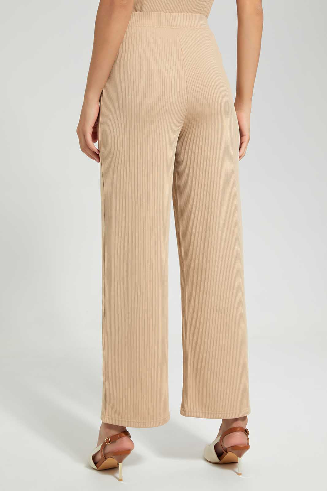 Redtag-Sand-Wide-Leg-Pant-Category:Trousers,-Colour:Sand,-Deals:New-In,-Filter:Women's-Clothing,-LDC,-LDC-Trousers,-New-In-LDC,-Non-Sale,-Section:Women,-TBL,-W22O-Women's-