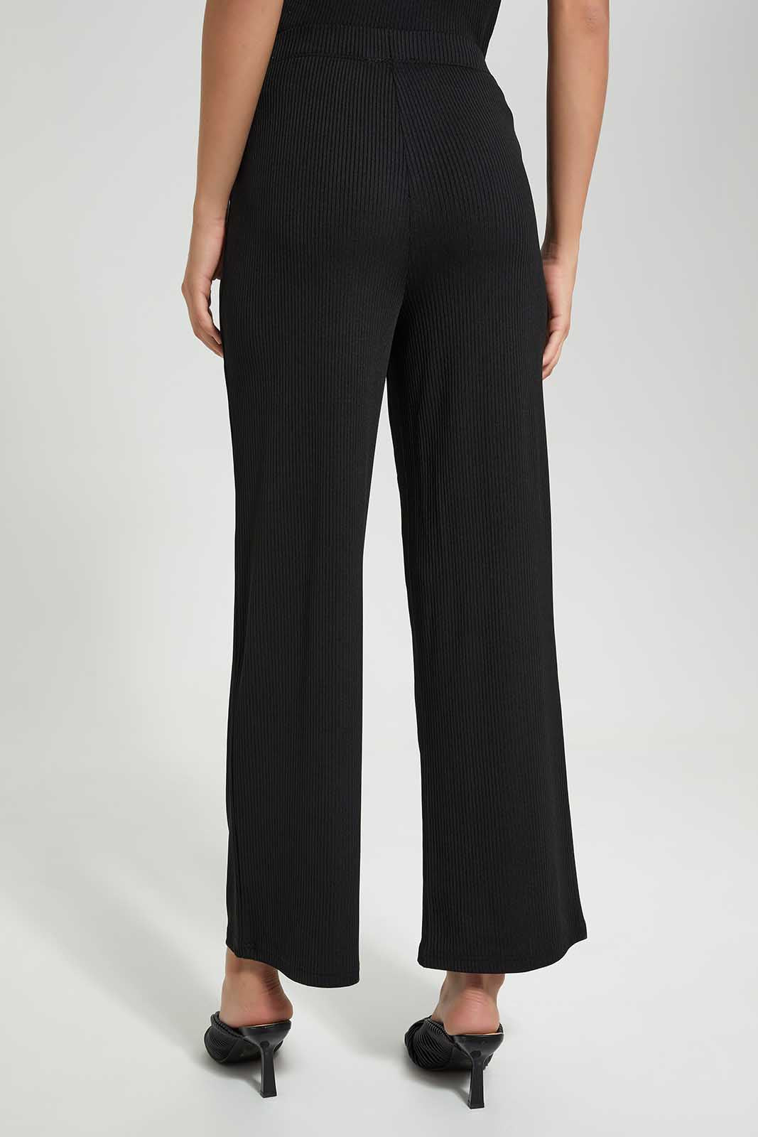 Redtag-Black-Wide-Leg-Pant-Category:Trousers,-Colour:Black,-Deals:New-In,-Filter:Women's-Clothing,-LDC,-LDC-Trousers,-New-In-LDC,-Non-Sale,-Section:Women,-TBL,-W22O-Women's-