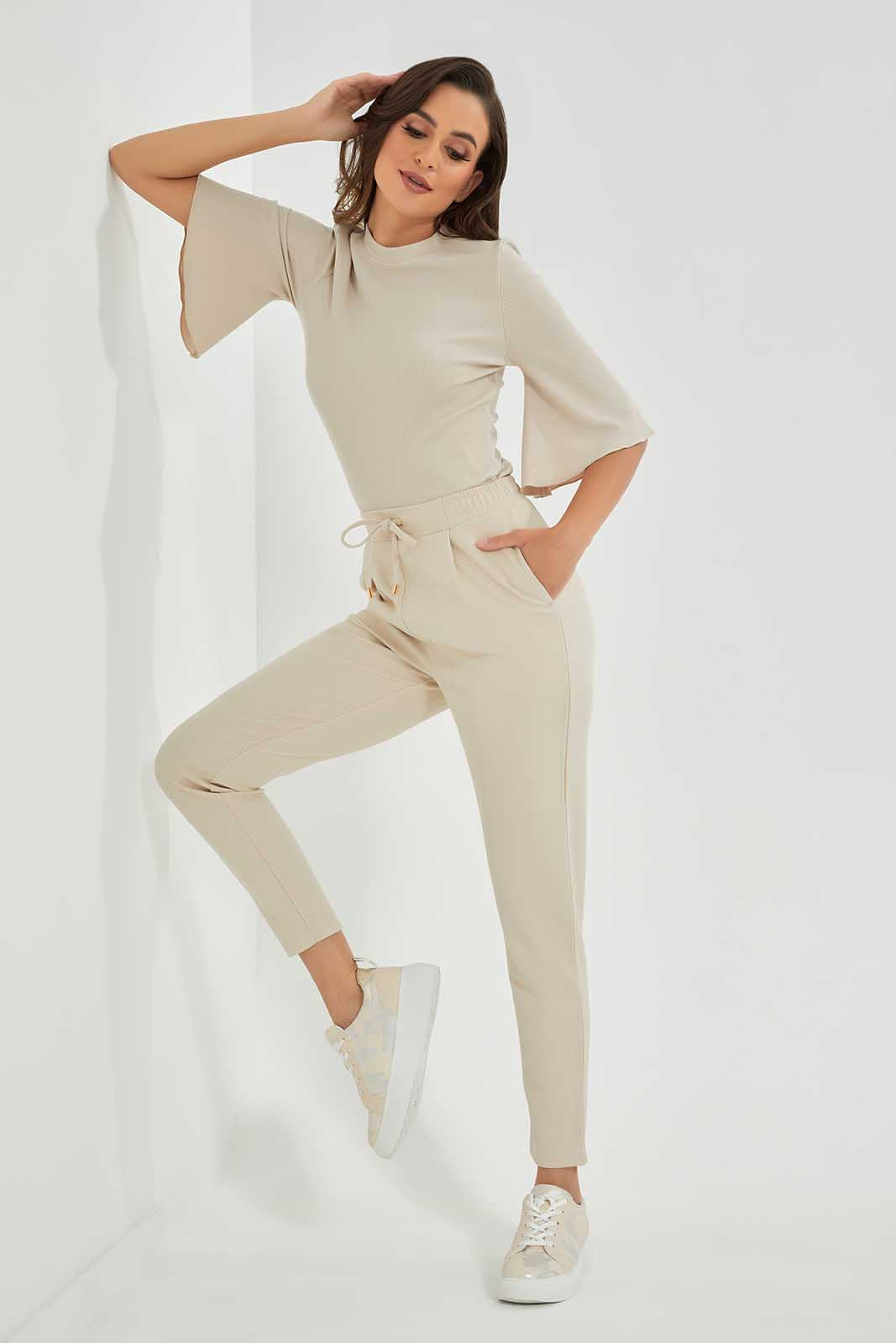 Redtag-Beige-Pant-Category:Trousers,-Colour:Beige,-Deals:New-In,-Filter:Women's-Clothing,-LDC,-LDC-Trousers,-New-In-LDC,-Non-Sale,-Section:Women,-TBL,-W22O-Women's-