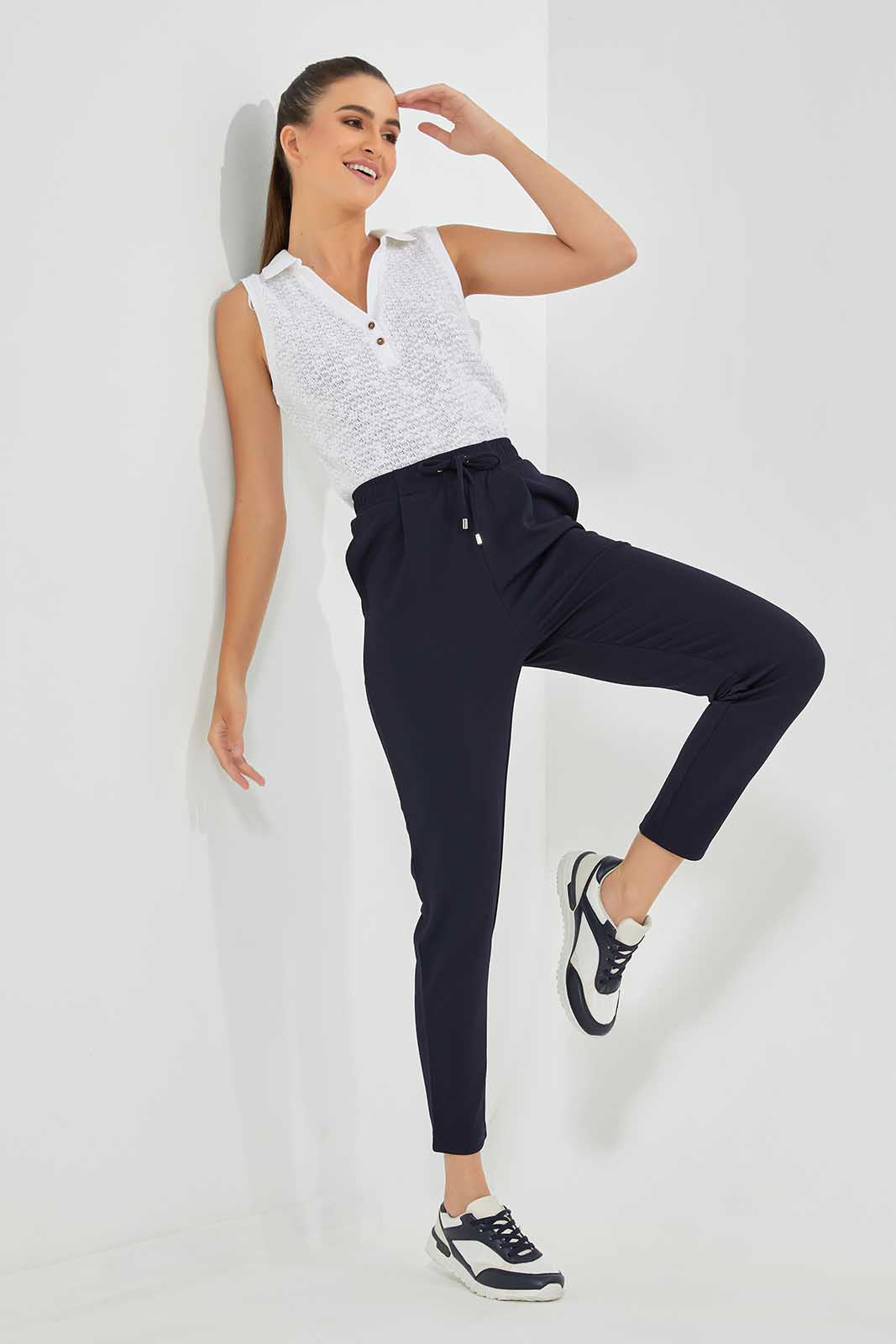 Redtag-Navy-Pant-Category:Trousers,-Colour:Navy,-Deals:New-In,-Filter:Women's-Clothing,-LDC,-LDC-Trousers,-New-In-LDC,-Non-Sale,-Section:Women,-TBL,-W22O-Women's-
