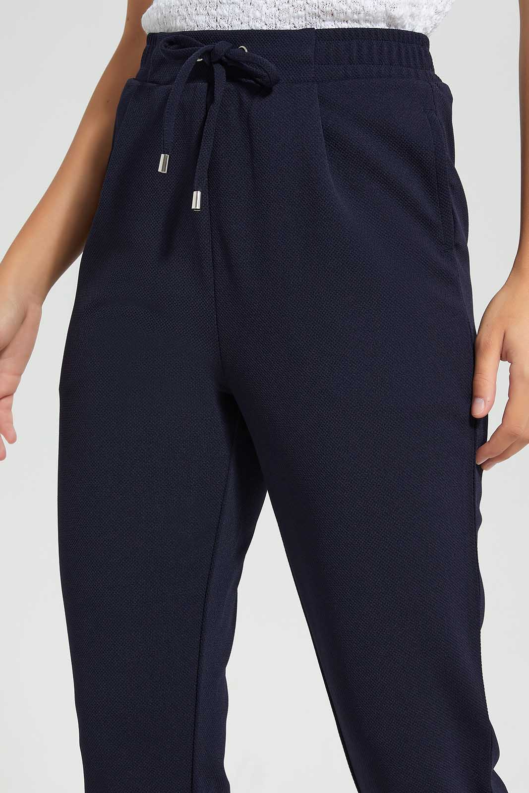 Redtag-Navy-Pant-Category:Trousers,-Colour:Navy,-Deals:New-In,-Filter:Women's-Clothing,-LDC,-LDC-Trousers,-New-In-LDC,-Non-Sale,-Section:Women,-TBL,-W22O-Women's-