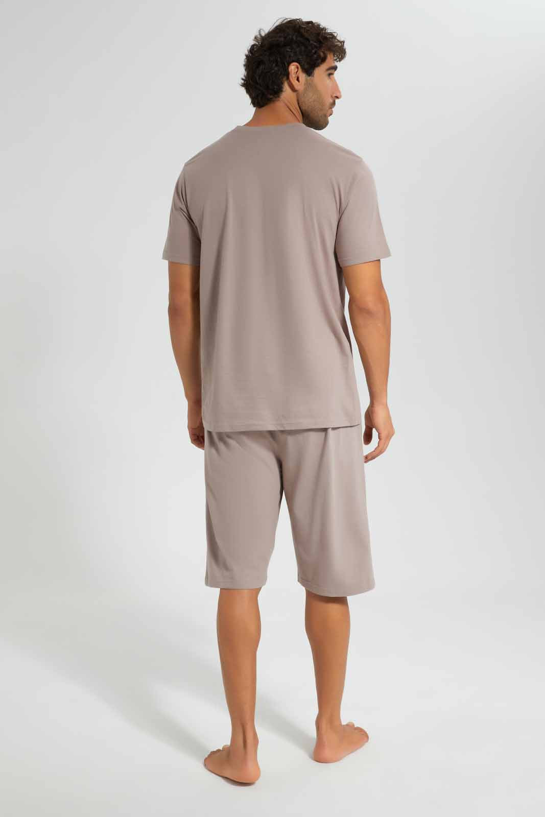 Redtag-Brown-Pyjama-Sets-Category:Pyjama-Sets,-Colour:Brown,-Deals:New-In,-Filter:Men's-Clothing,-Men-Pyjama-Sets,-New-In-Men,-Non-Sale,-S22D,-Section:Men-Men's-