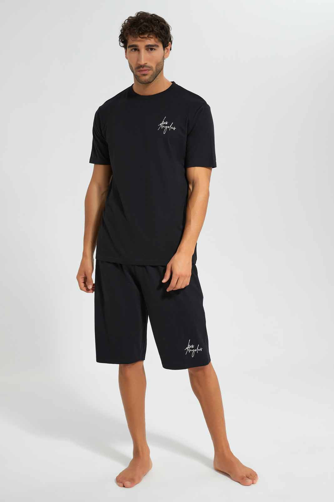 Redtag-Black-Pyjama-Sets-Category:Pyjama-Sets,-Colour:Black,-Deals:New-In,-Filter:Men's-Clothing,-Men-Pyjama-Sets,-New-In-Men,-Non-Sale,-S22D,-Section:Men-Men's-