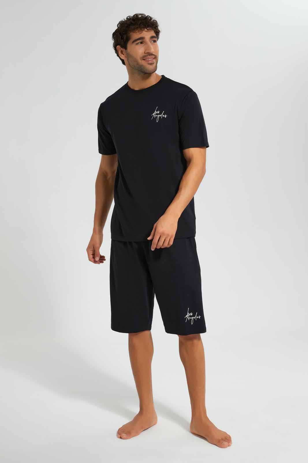 Redtag-Black-Pyjama-Sets-Category:Pyjama-Sets,-Colour:Black,-Deals:New-In,-Filter:Men's-Clothing,-Men-Pyjama-Sets,-New-In-Men,-Non-Sale,-S22D,-Section:Men-Men's-