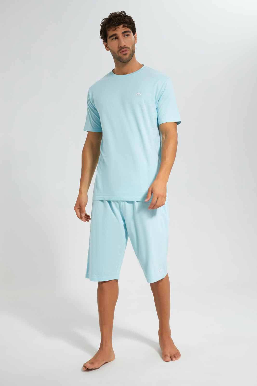 Redtag-Sky-Blue-Pyjama-Sets-Category:Pyjama-Sets,-Colour:Sky-Blue,-Deals:New-In,-Filter:Men's-Clothing,-Men-Pyjama-Sets,-New-In-Men,-Non-Sale,-S22D,-Section:Men-Men's-