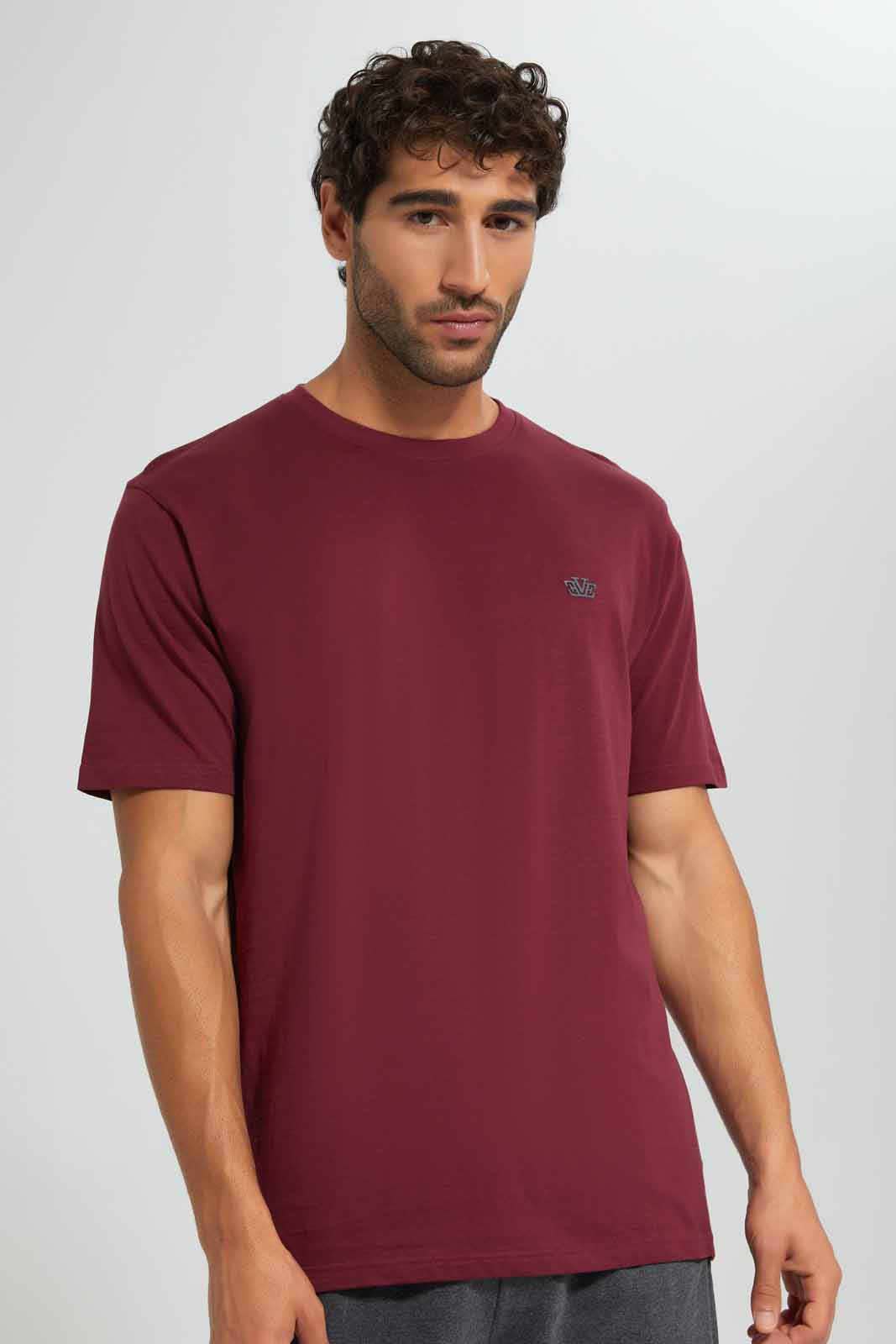 Redtag-Burgundy/Charcoal-Pyjama-Sets-Category:Pyjama-Sets,-Colour:Burgundy,-Deals:New-In,-Filter:Men's-Clothing,-Men-Pyjama-Sets,-New-In-Men,-Non-Sale,-S22D,-Section:Men-Men's-