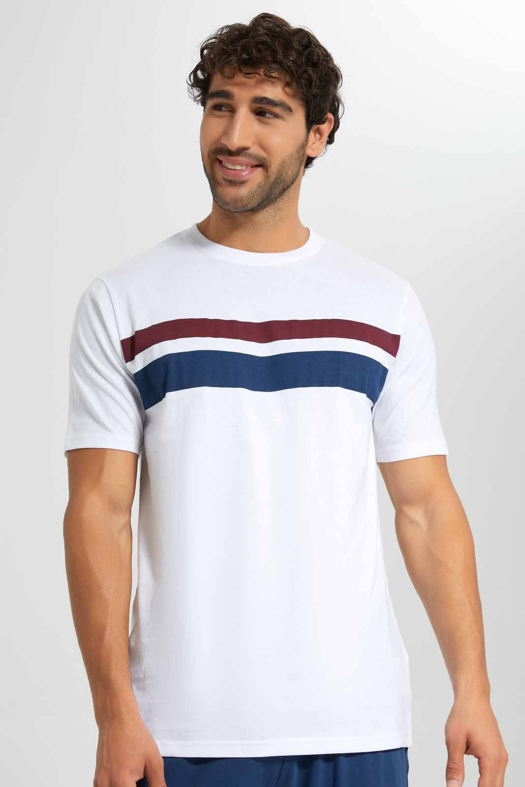 Redtag-White/Navy-Pyjama-Sets-Category:Pyjama-Sets,-Colour:White,-Deals:New-In,-Filter:Men's-Clothing,-Men-Pyjama-Sets,-New-In-Men,-Non-Sale,-S22D,-Section:Men-Men's-