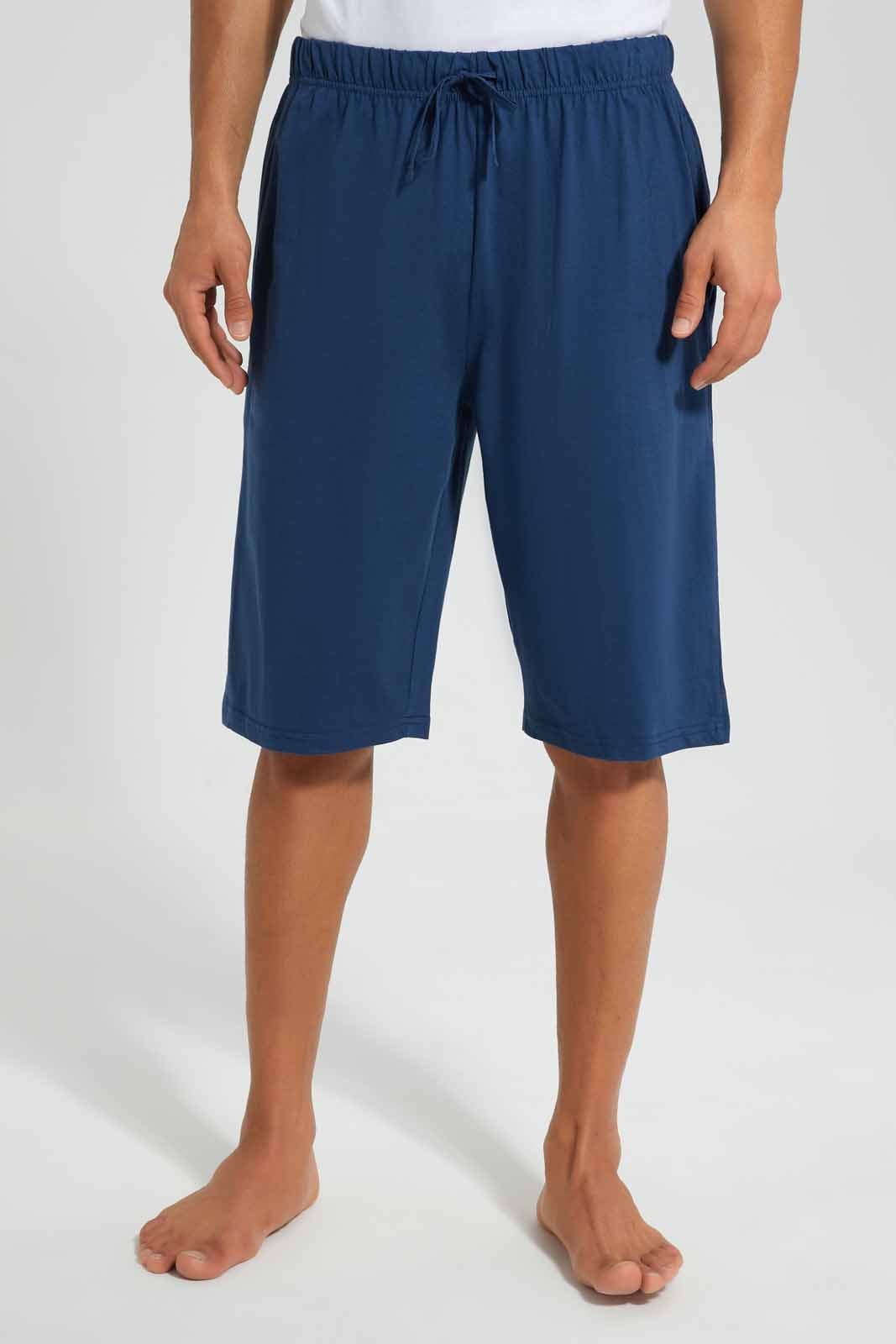 Redtag-White/Navy-Pyjama-Sets-Category:Pyjama-Sets,-Colour:White,-Deals:New-In,-Filter:Men's-Clothing,-Men-Pyjama-Sets,-New-In-Men,-Non-Sale,-S22D,-Section:Men-Men's-