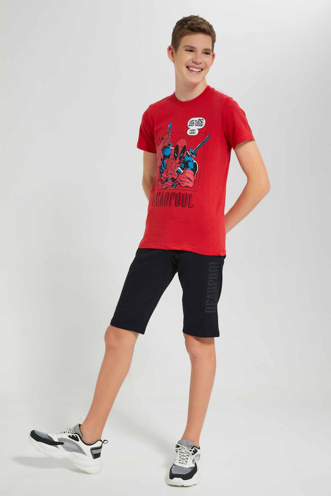 Redtag-Red-And-Black-Deadpool-Pyjama-Set-(2-Piece)-BSR-Pyjama-Sets,-Category:Pyjama-Sets,-Colour:Red,-Deals:New-In,-Filter:Senior-Boys-(9-to-14-Yrs),-New-In-BSR-APL,-Non-Sale,-S22D,-Section:Boys-(0-to-14Yrs)-Senior-Boys-9 to 14 Years