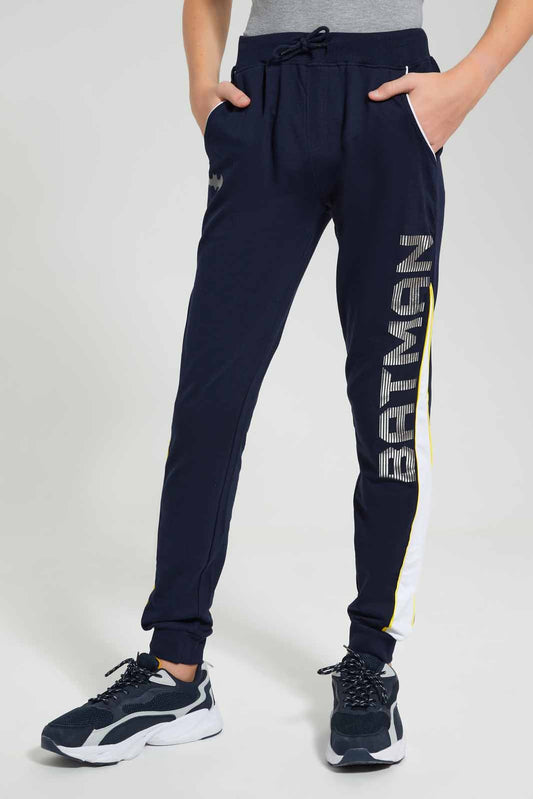 Redtag-Navy-Batman-Jogger-BSR-Joggers,-Category:Joggers,-CHR,-Colour:Navy,-Deals:New-In,-Filter:Senior-Boys-(9-to-14-Yrs),-New-In-BSR-APL,-Non-Sale,-S22D,-Section:Boys-(0-to-14Yrs)-Senior-Boys-9 to 14 Years