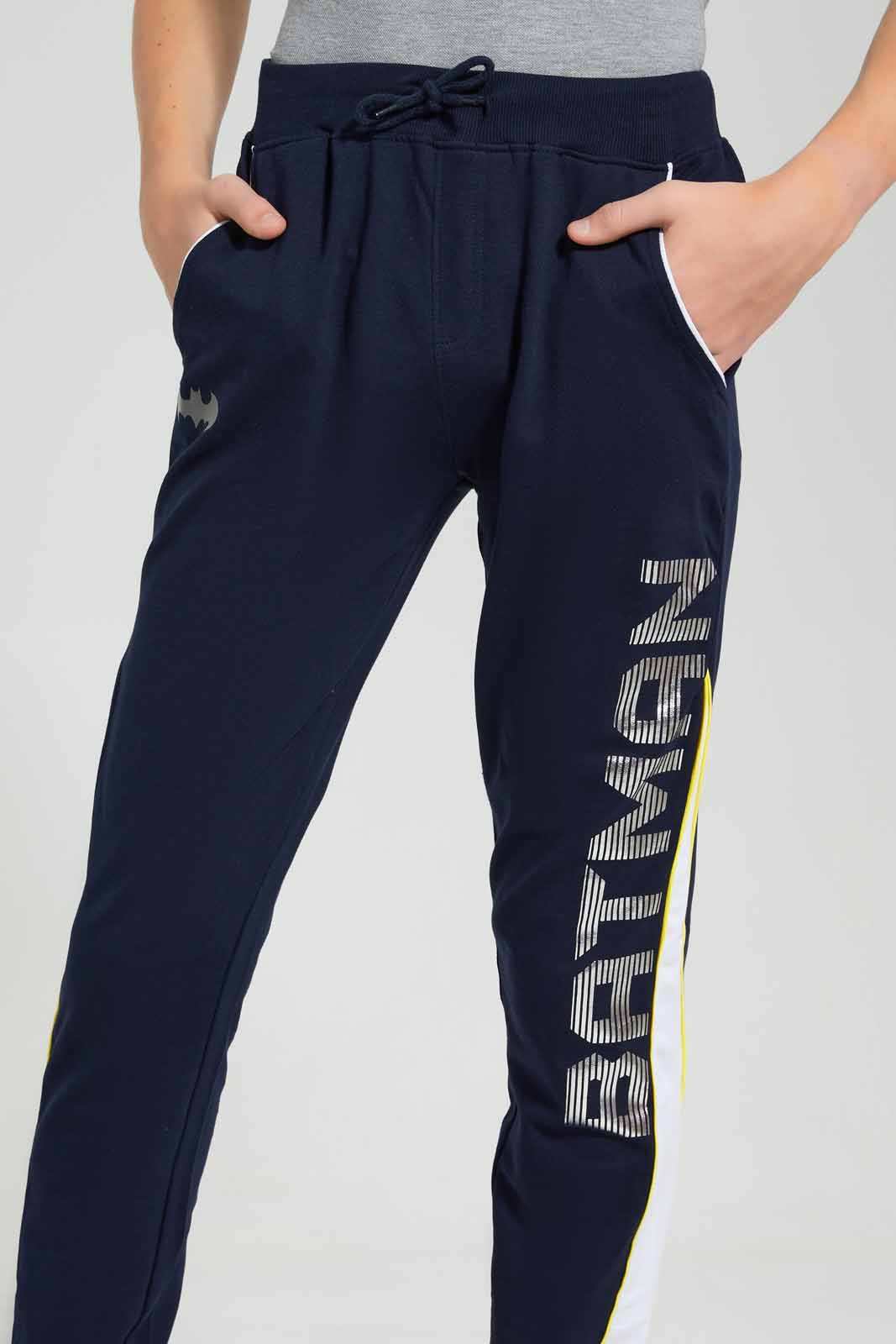 Redtag-Navy-Batman-Jogger-BSR-Joggers,-Category:Joggers,-CHR,-Colour:Navy,-Deals:New-In,-Filter:Senior-Boys-(9-to-14-Yrs),-New-In-BSR-APL,-Non-Sale,-S22D,-Section:Boys-(0-to-14Yrs)-Senior-Boys-9 to 14 Years