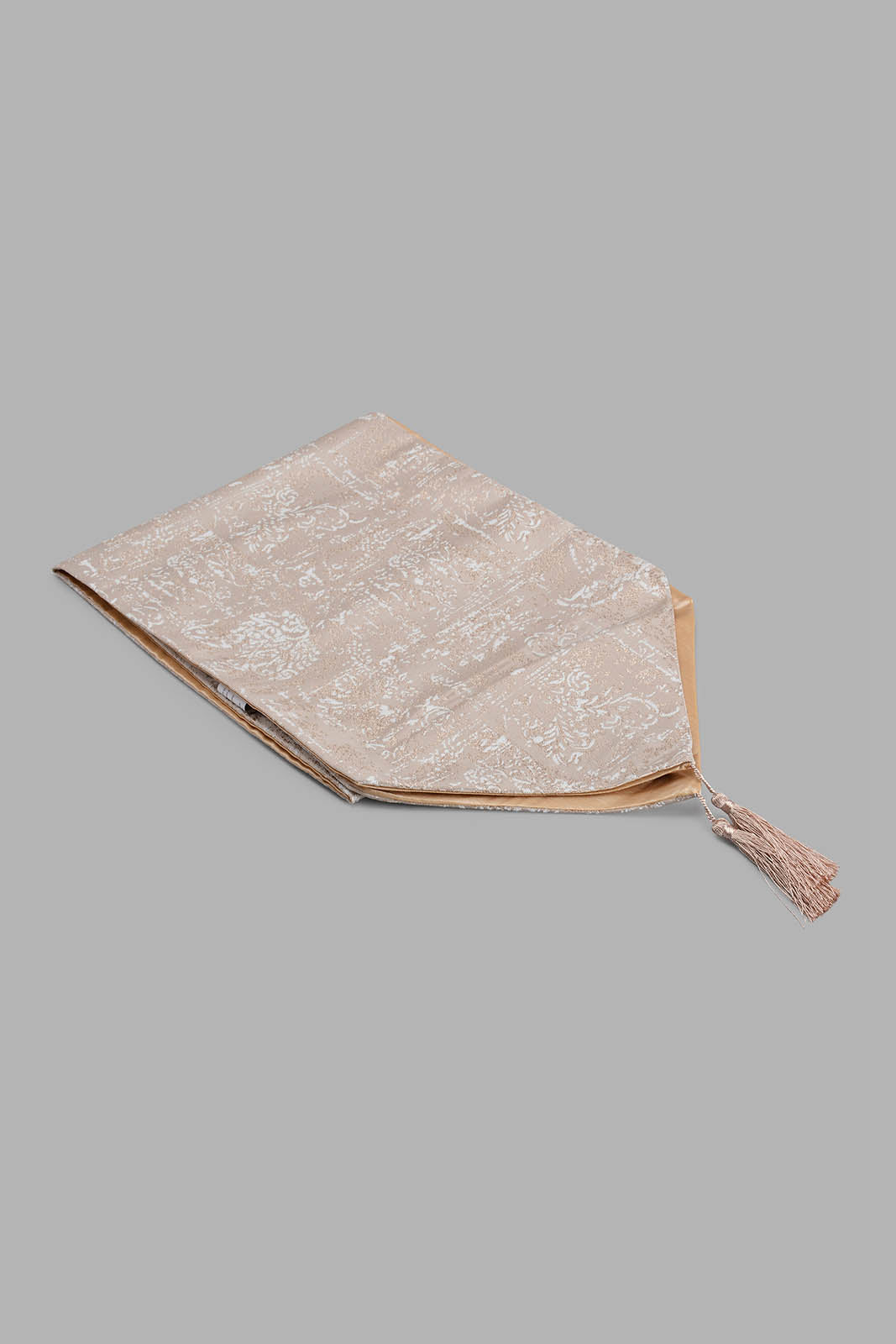 Beige Jacquard Table Runner