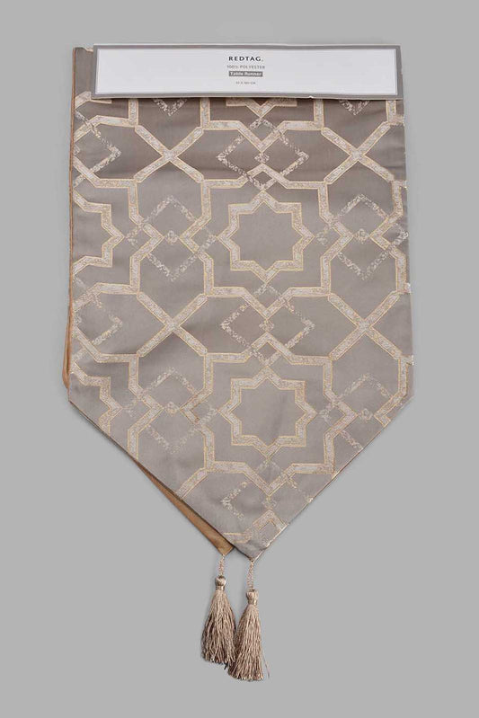 Gold And Beige Table Runner
