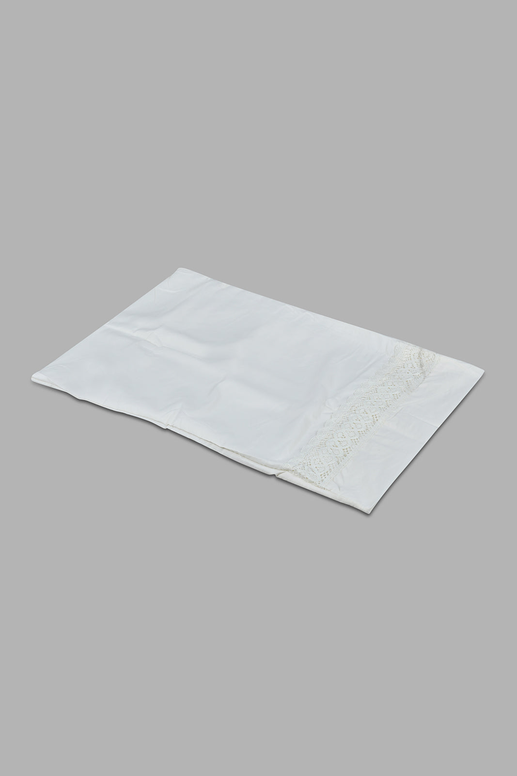 Redtag-Ivory-2-Pieces-Duvet-Cover-Set-With-Lace-(Single-Size)-Category:Duvet-Covers,-Colour:Ivory,-Filter:Home-Bedroom,-HMW-BED-Duvet-Covers,-LEGACY,-New-In,-New-In-HMW-BED,-Non-Sale,-S22C,-Section:Homewares-Home-Bedroom-