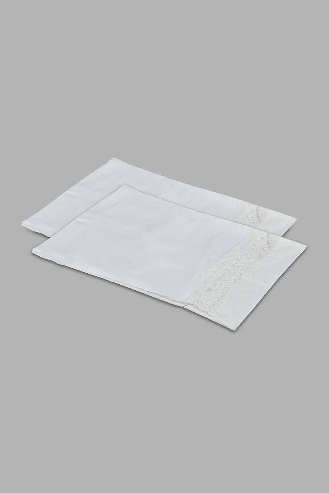 Redtag-Ivory-3-Pieces-Duvet-Cover-Set-With-Lace-(Double-Size)-Category:Duvet-Covers,-Colour:Ivory,-Filter:Home-Bedroom,-HMW-BED-Duvet-Covers,-LEGACY,-New-In,-New-In-HMW-BED,-Non-Sale,-S22C,-Section:Homewares-Home-Bedroom-