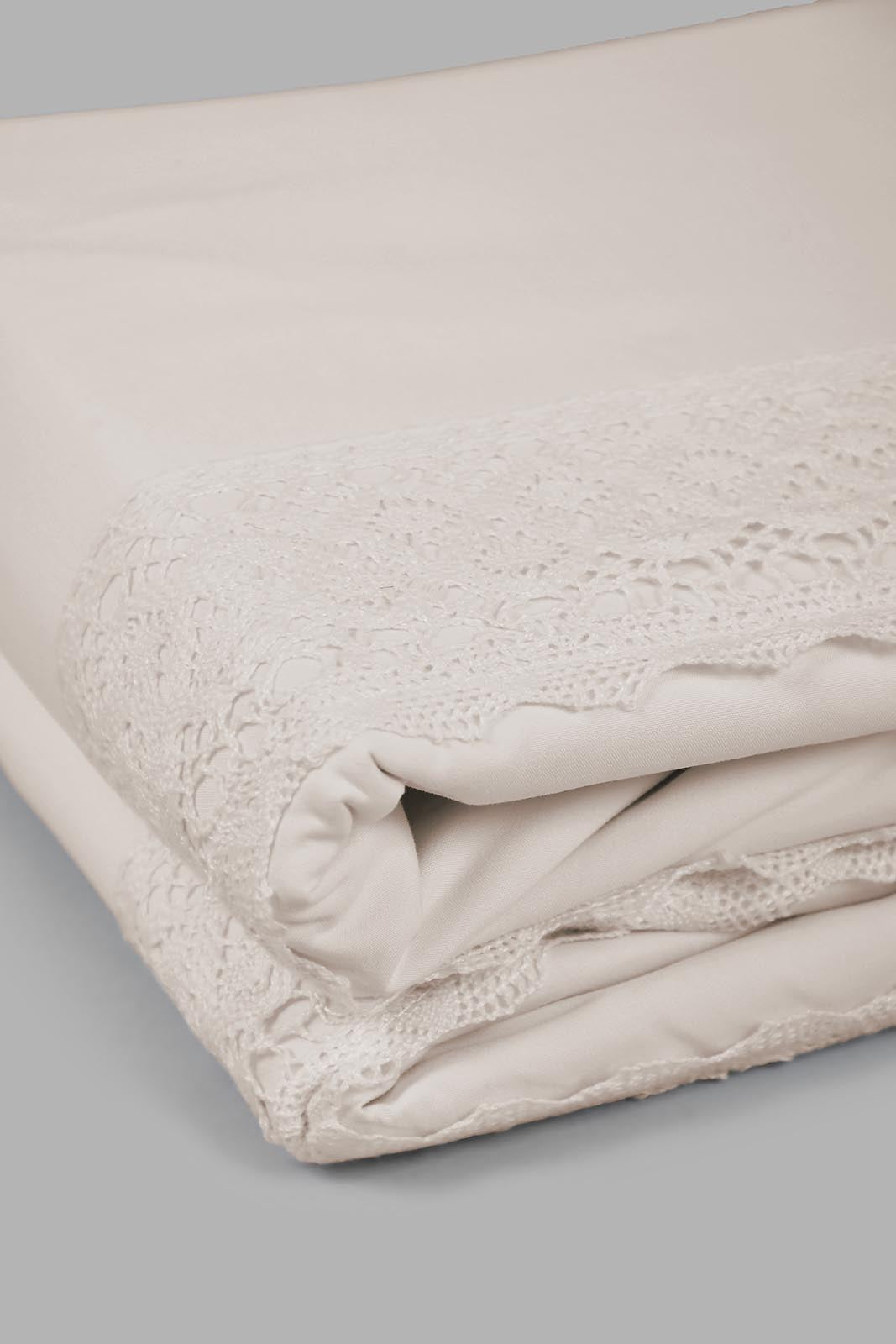 Redtag-Beige-2-Pieces-Duvet-Cover-Set-With-Lace-(Single-Size)-Category:Duvet-Covers,-Colour:Beige,-Filter:Home-Bedroom,-HMW-BED-Duvet-Covers,-LEGACY,-New-In,-New-In-HMW-BED,-Non-Sale,-S22C,-Section:Homewares-Home-Bedroom-