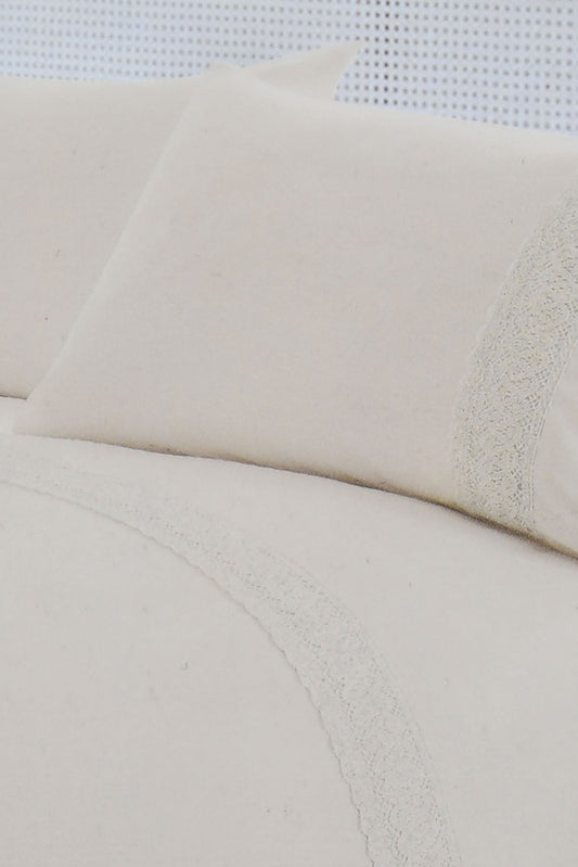 Redtag-Beige-3-Pieces-Duvet-Cover-Set-With-Lace-(Double-Size)-Category:Duvet-Covers,-Colour:Beige,-Filter:Home-Bedroom,-HMW-BED-Duvet-Covers,-LEGACY,-New-In,-New-In-HMW-BED,-Non-Sale,-S22C,-Section:Homewares-Home-Bedroom-