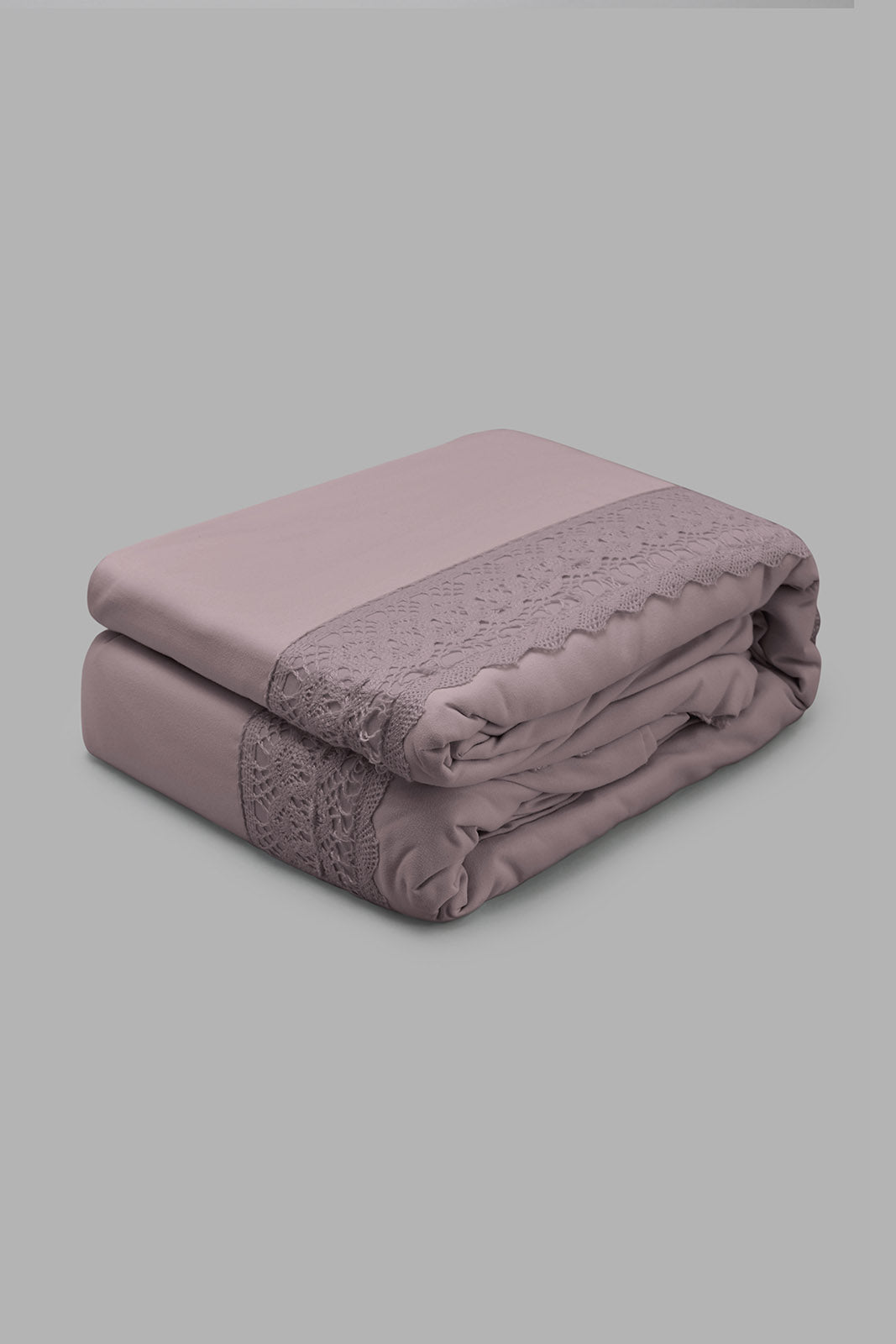 Redtag-Purple-3-Pieces-Duvet-Cover-Set-With-Lace-(Double-Size)-Category:Duvet-Covers,-Colour:Purple,-Filter:Home-Bedroom,-HMW-BED-Duvet-Covers,-New-In,-New-In-HMW-BED,-Non-Sale,-S22C,-Section:Homewares-Home-Bedroom-