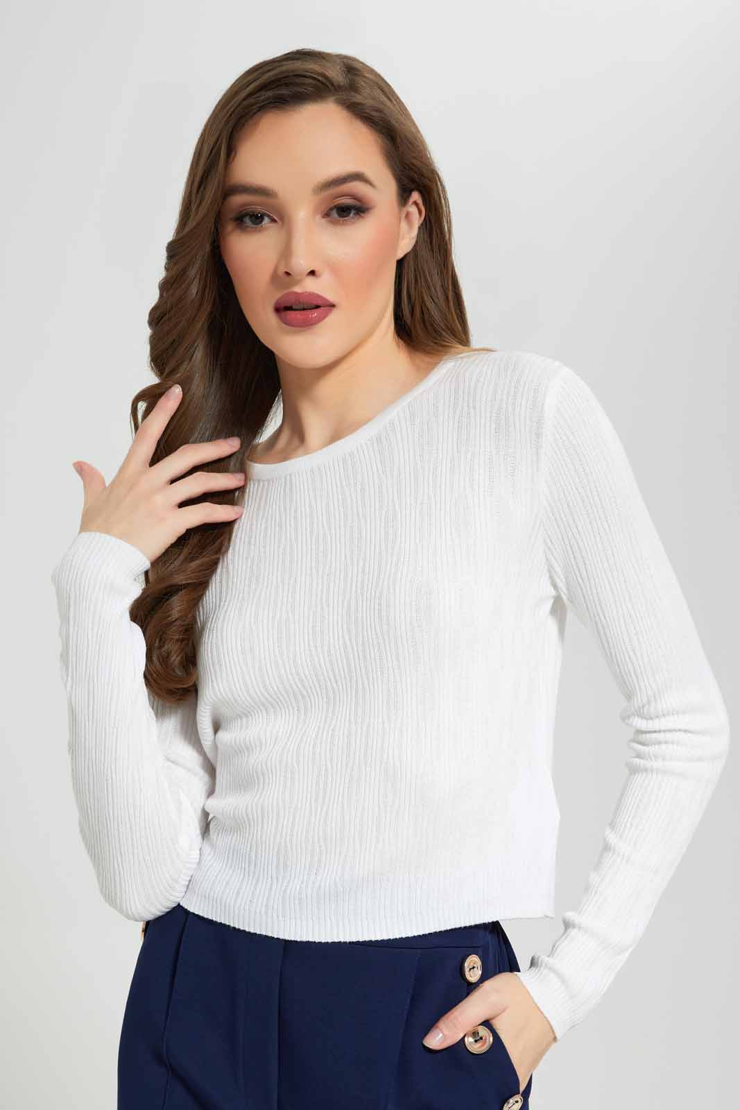 Redtag-White-Textured-Top-Category:Tops,-Colour:White,-Deals:2-For-90,-Deals:New-In,-Filter:Women's-Clothing,-LDC,-LDC-Tops,-New-In-LDC-APL,-Section:Women,-W22A-Women's-