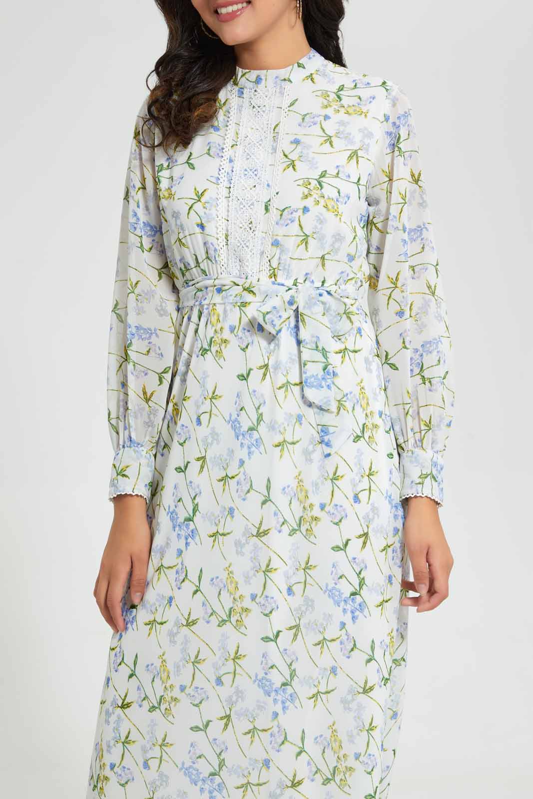 Redtag-White-Floral-Lace-Detail-Maxi-Dress-Category:Dresses,-Colour:White,-Filter:Women's-Clothing,-NDAY,-Non-Sale,-S22C,-Section:Women,-Women-Dresses-Women's-