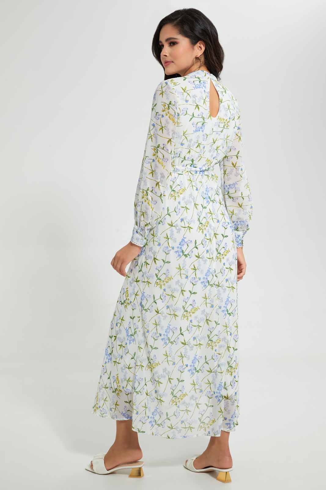 Redtag-White-Floral-Lace-Detail-Maxi-Dress-Category:Dresses,-Colour:White,-Filter:Women's-Clothing,-NDAY,-Non-Sale,-S22C,-Section:Women,-Women-Dresses-Women's-