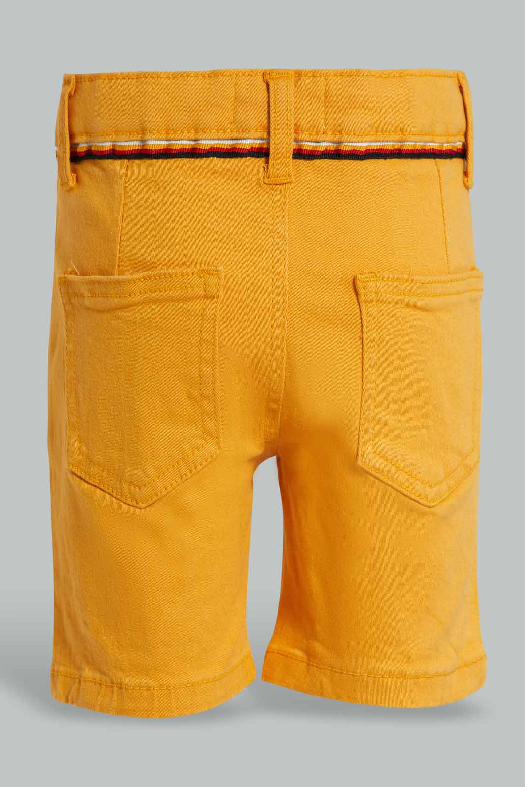 Redtag-Mustard-Trouser-Pull-On-Short-Chino-Shorts-Infant-Boys-3 to 24 Months