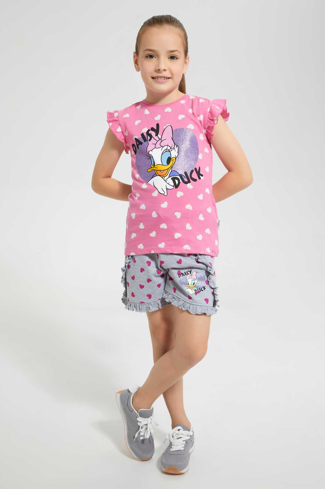 Redtag-Pink-Daisy-Duck-T-Shirt-Bundle,-Category:T-Shirts,-Colour:Pink,-Deals:4-For-90,-Filter:Girls-(2-to-8-Yrs),-Girls-T-Shirts,-S22C,-Section:Girls-(0-to-14Yrs),-TBL-Girls-2 to 8 Years