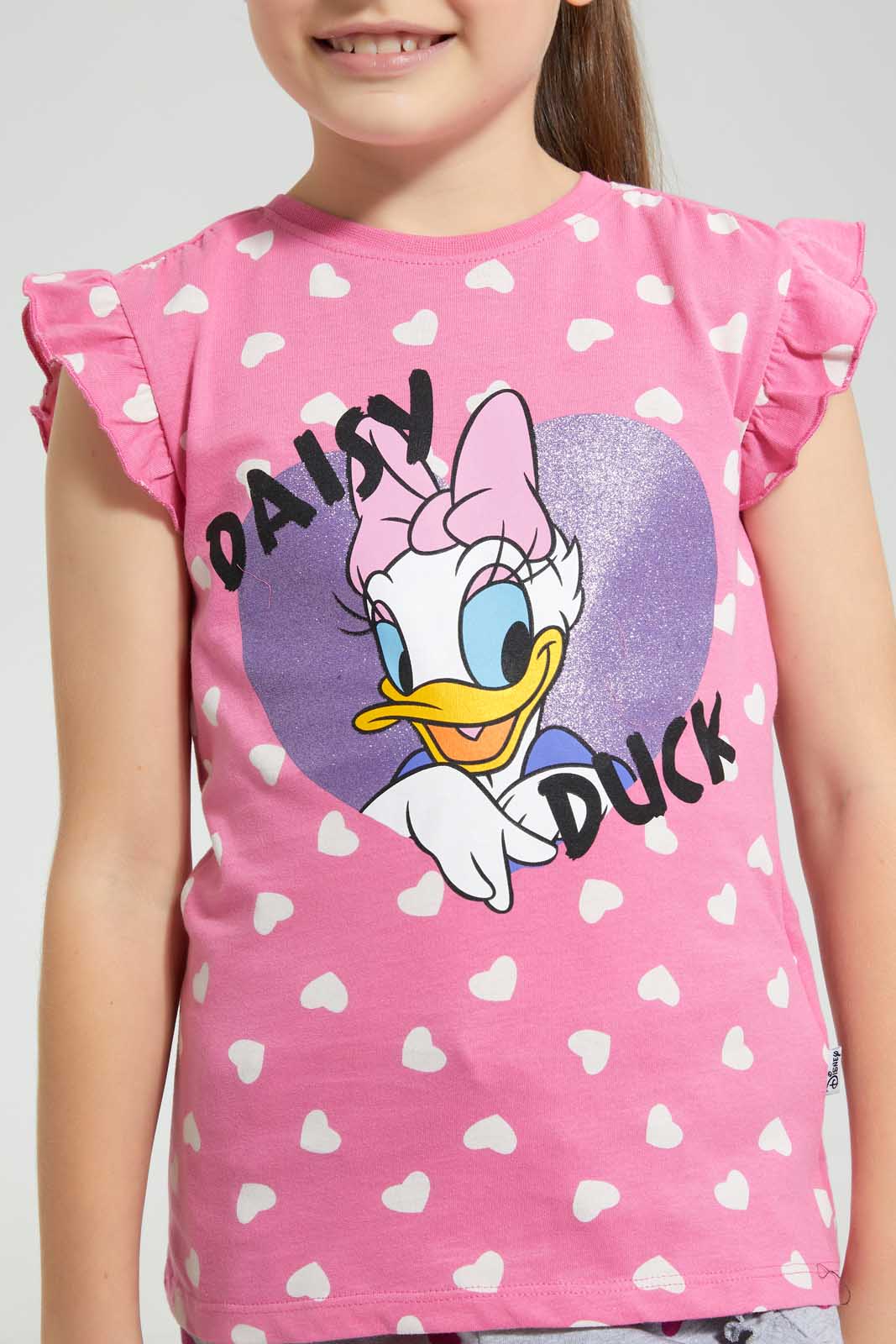 Redtag-Pink-Daisy-Duck-T-Shirt-Bundle,-Category:T-Shirts,-Colour:Pink,-Deals:4-For-90,-Filter:Girls-(2-to-8-Yrs),-Girls-T-Shirts,-S22C,-Section:Girls-(0-to-14Yrs),-TBL-Girls-2 to 8 Years