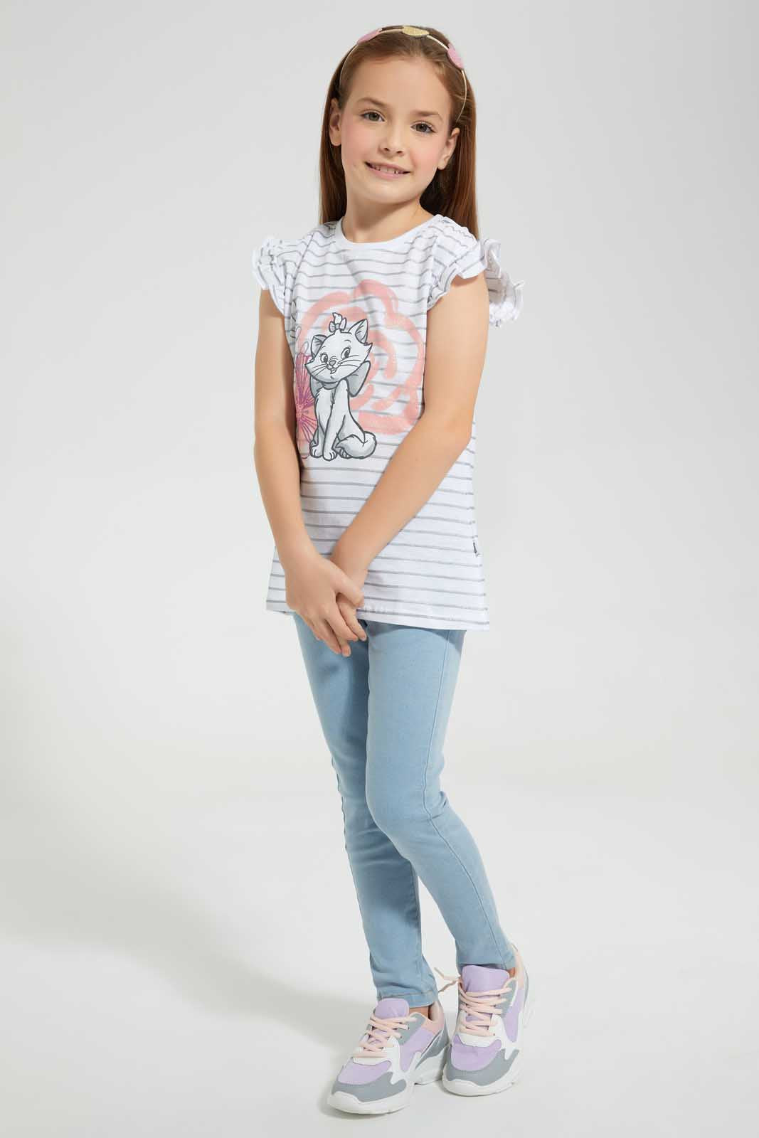 Redtag-White-Marie-T-Shirt-Bundle,-Category:T-Shirts,-CHR,-Colour:White,-Deals:4-For-90,-Filter:Girls-(2-to-8-Yrs),-Girls-T-Shirts,-NDAY,-S22C,-Section:Girls-(0-to-14Yrs),-TBL-Girls-2 to 8 Years