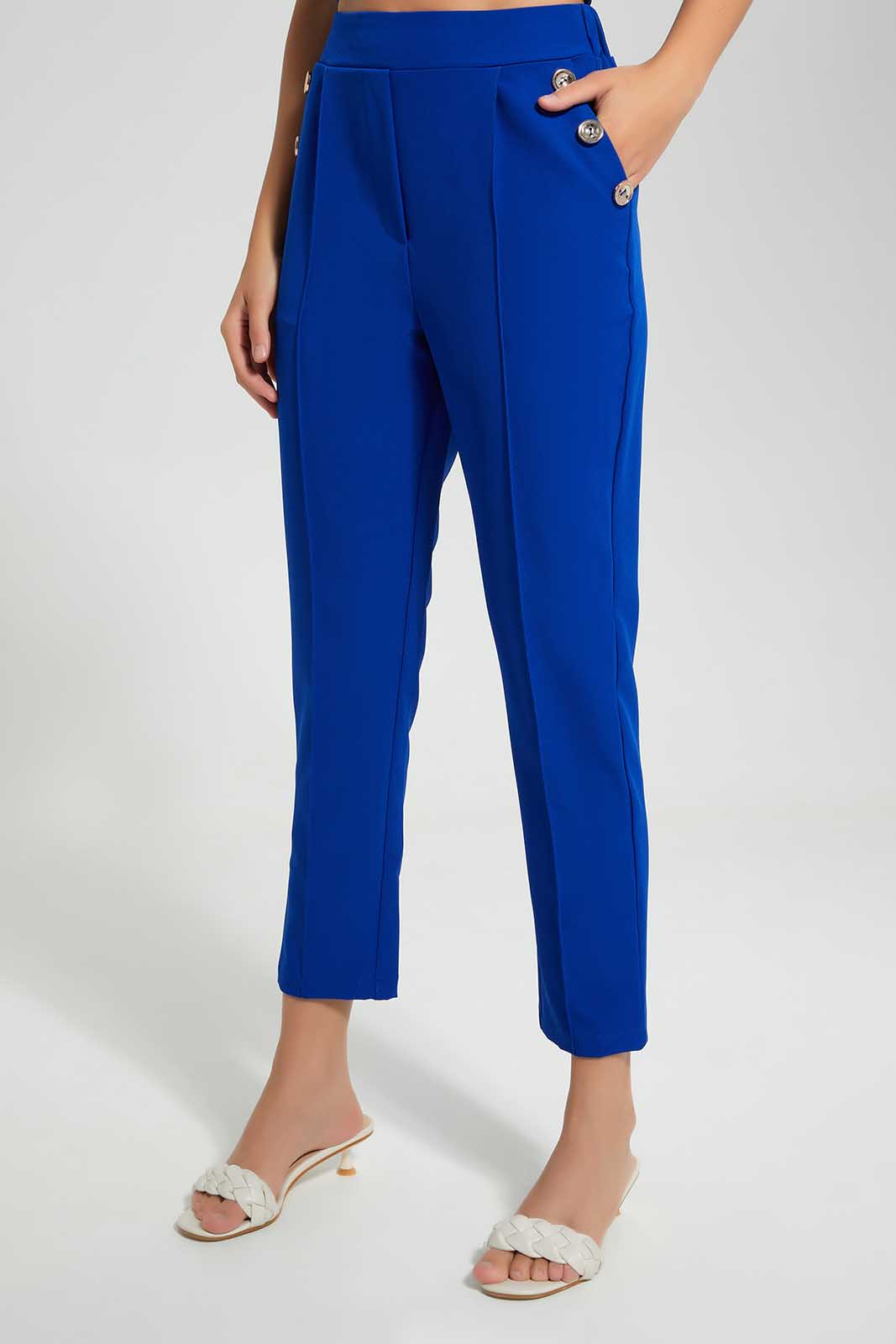 Redtag-Royal-Blue-Pant-Category:Trousers,-Colour:Royal,-Deals:New-In,-Filter:Women's-Clothing,-LDC,-LDC-Trousers,-New-In-LDC,-Non-Sale,-Section:Women,-W22O-Women's-