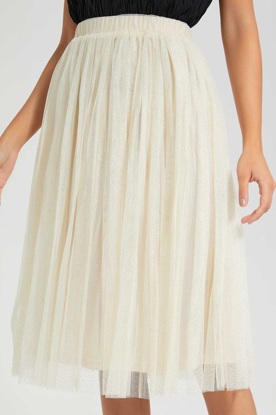 Redtag-Beige-Shimmer-Gathered-Skirt-Category:Skirts,-Colour:Beige,-Deals:New-In,-Filter:Women's-Clothing,-LDC,-LDC-Skirts,-New-In-LDC-APL,-Non-Sale,-Section:Women,-W22O-Women's-