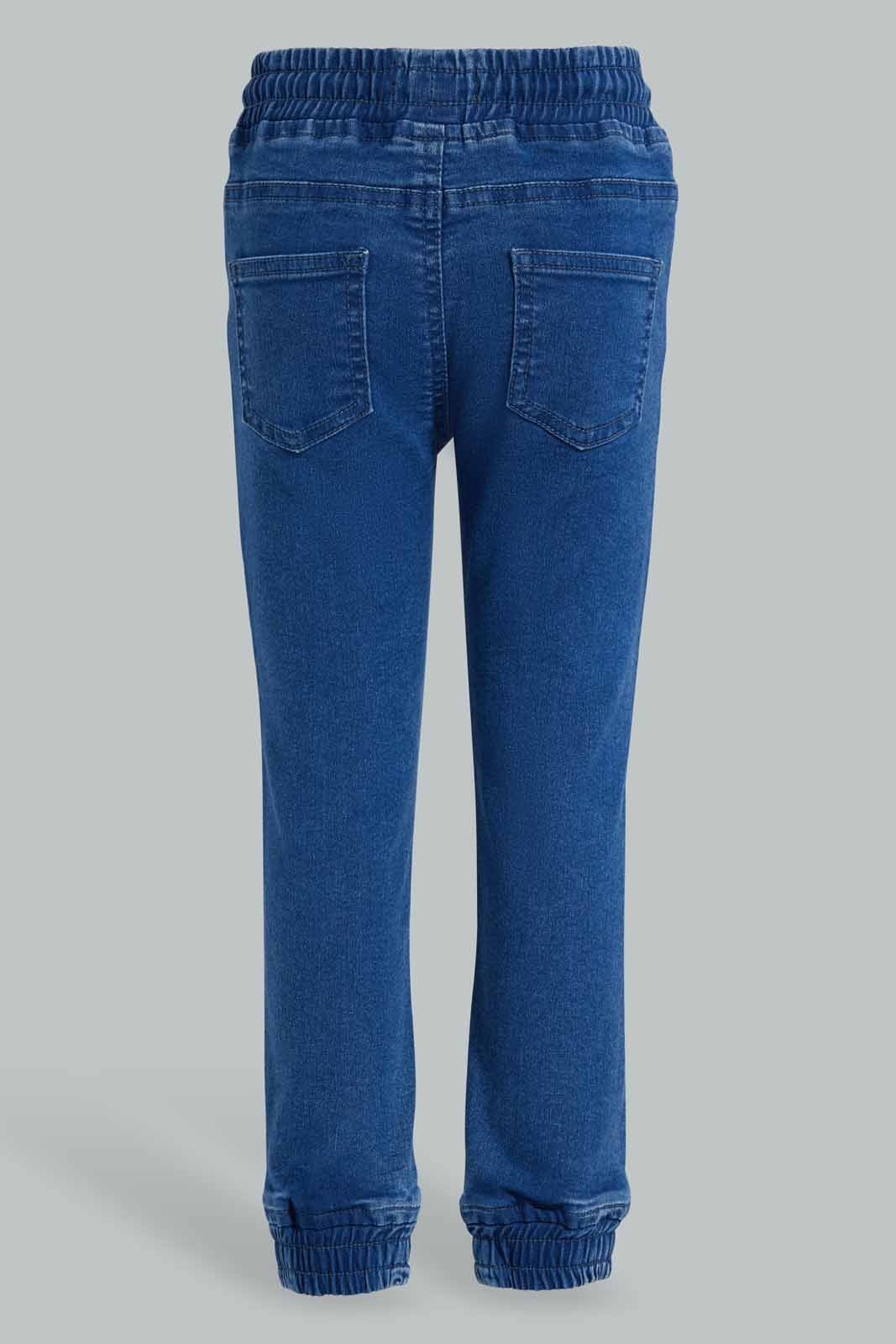Redtag-Dark-Wash-Girls-Jogger-Category:Jeans,-Colour:Dark-Wash,-Deals:New-In,-Filter:Girls-(2-to-8-Yrs),-GIR-Jeans,-New-In-GIR-APL,-Non-Sale,-S22D,-Section:Girls-(0-to-14Yrs),-TBL-Girls-2 to 8 Years