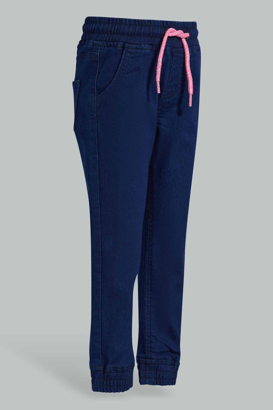 Redtag-Indigo-Wash-Girls-Jogger-Category:Jeans,-Colour:Indigo,-Deals:New-In,-Filter:Girls-(2-to-8-Yrs),-GIR-Jeans,-New-In-GIR-APL,-Non-Sale,-S22D,-Section:Girls-(0-to-14Yrs),-TBL-Girls-2 to 8 Years