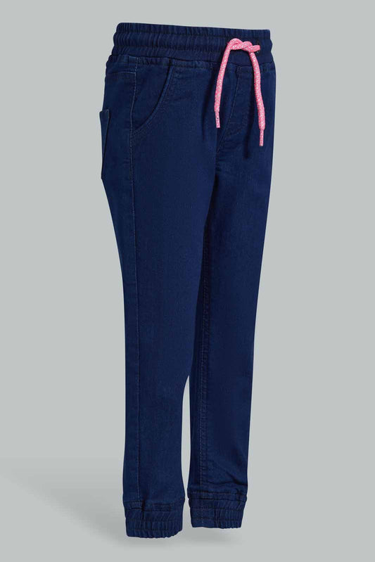 Redtag-Indigo-Wash-Girls-Jogger-Category:Jeans,-Colour:Indigo,-Deals:New-In,-Filter:Girls-(2-to-8-Yrs),-GIR-Jeans,-New-In-GIR-APL,-Non-Sale,-S22D,-Section:Girls-(0-to-14Yrs),-TBL-Girls-2 to 8 Years