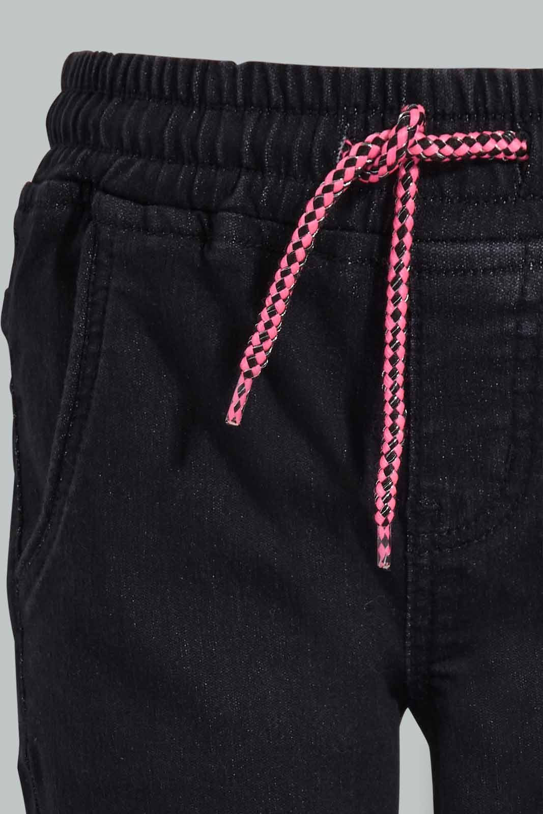 Redtag-Black-Girls-Jogger-Category:Jeans,-Colour:Black,-Deals:New-In,-Filter:Girls-(2-to-8-Yrs),-GIR-Jeans,-New-In-GIR-APL,-Non-Sale,-S22D,-Section:Girls-(0-to-14Yrs),-TBL-Girls-2 to 8 Years