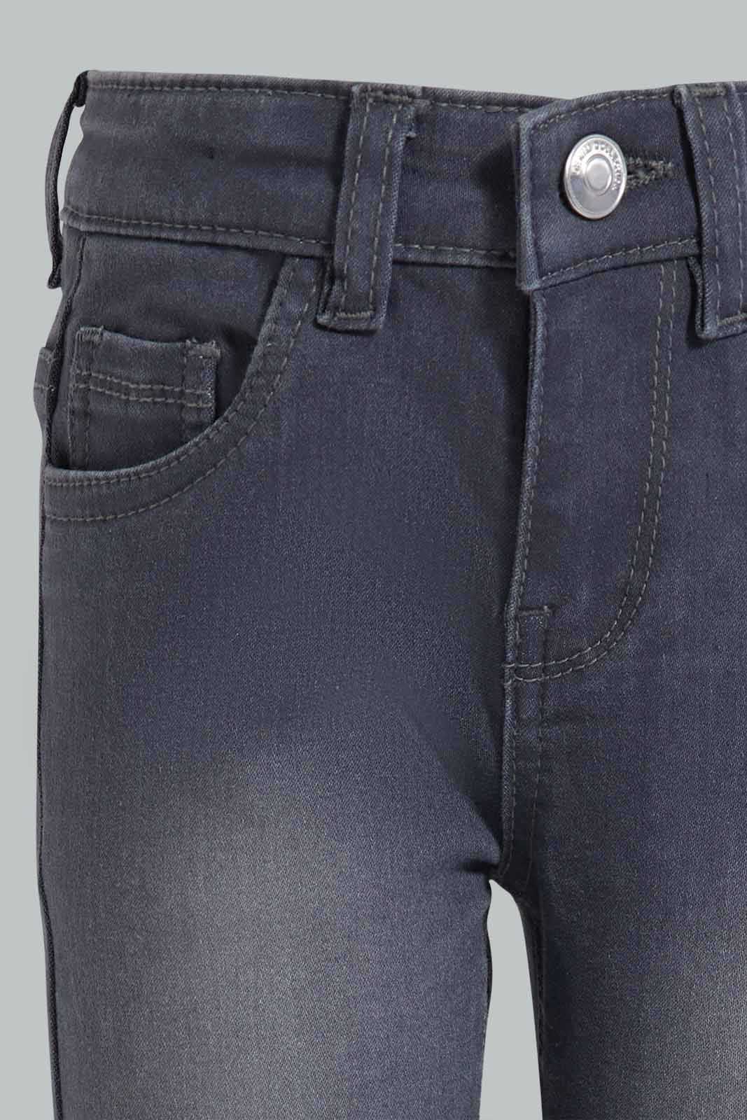 Redtag-Grey-Basic-5Pocket-Jean-Category:Jeans,-Colour:Grey,-Deals:New-In,-Filter:Girls-(2-to-8-Yrs),-GIR-Jeans,-New-In-GIR-APL,-Non-Sale,-S22D,-Section:Girls-(0-to-14Yrs),-TBL-Girls-2 to 8 Years