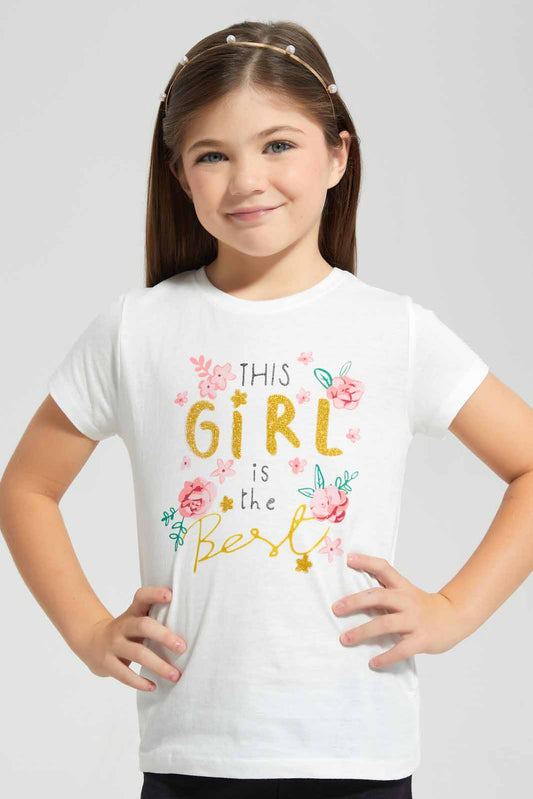 Redtag-Girls-T-Shirt-With-Sugar-Print-Category:T-Shirts,-Colour:Cream,-Deals:New-In,-Filter:Girls-(2-to-8-Yrs),-GIR-T-Shirts,-New-In-GIR-APL,-Non-Sale,-S22D,-Section:Girls-(0-to-14Yrs),-TBL-Girls-2 to 8 Years