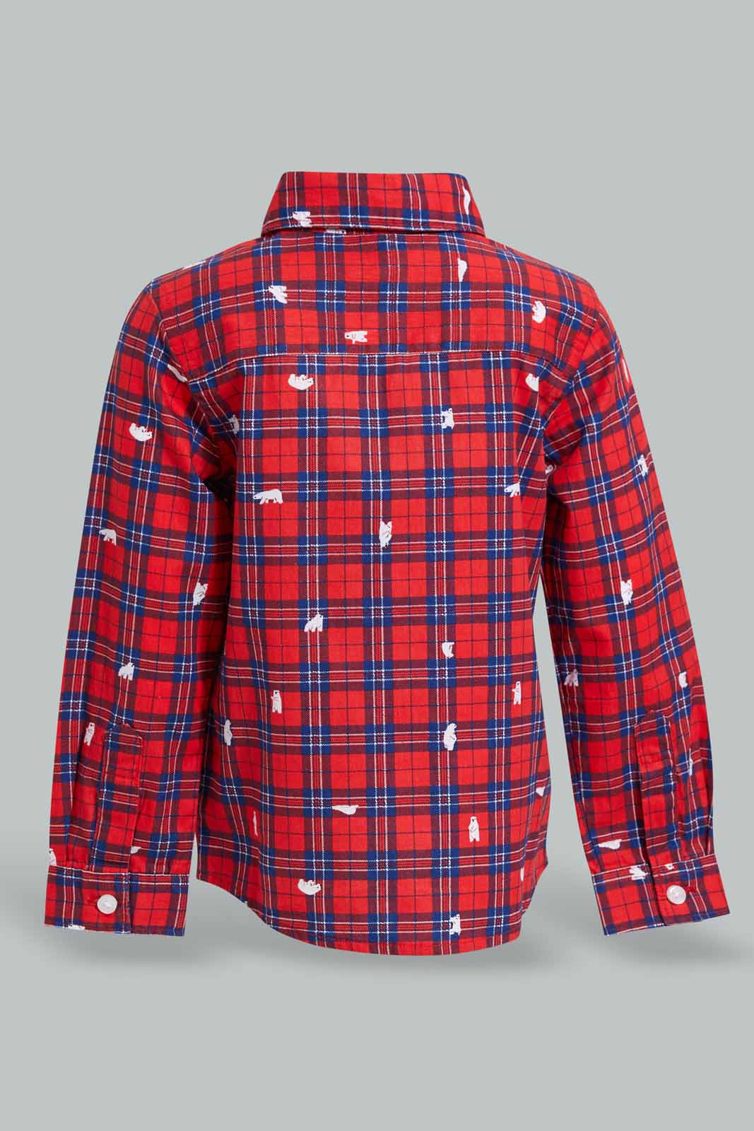 Redtag-Red-Striped-Shirt-Long-Sleeve-Category:Shirts,-Colour:Red,-Deals:New-In,-Filter:Infant-Boys-(3-to-24-Mths),-INB-Shirts,-New-In-INB-APL,-Non-Sale,-S22D,-Section:Boys-(0-to-14Yrs)-Infant-Boys-3 to 24 Months