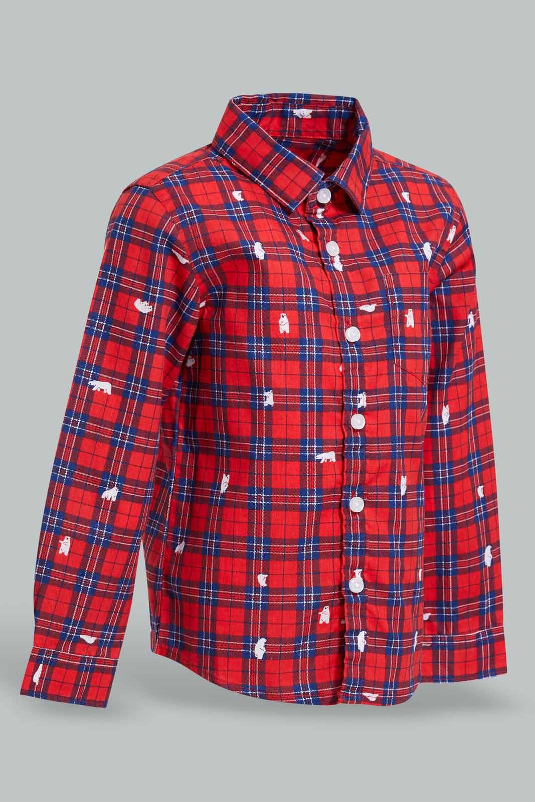 Redtag-Red-Striped-Shirt-Long-Sleeve-Category:Shirts,-Colour:Red,-Deals:New-In,-Filter:Infant-Boys-(3-to-24-Mths),-INB-Shirts,-New-In-INB-APL,-Non-Sale,-S22D,-Section:Boys-(0-to-14Yrs)-Infant-Boys-3 to 24 Months