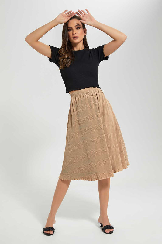 Redtag-Black-Textured-Top-Category:Tops,-Colour:Black,-Deals:New-In,-Filter:Women's-Clothing,-LDC,-LDC-Tops,-New-In-LDC,-Non-Sale,-Section:Women,-W22O-Women's-