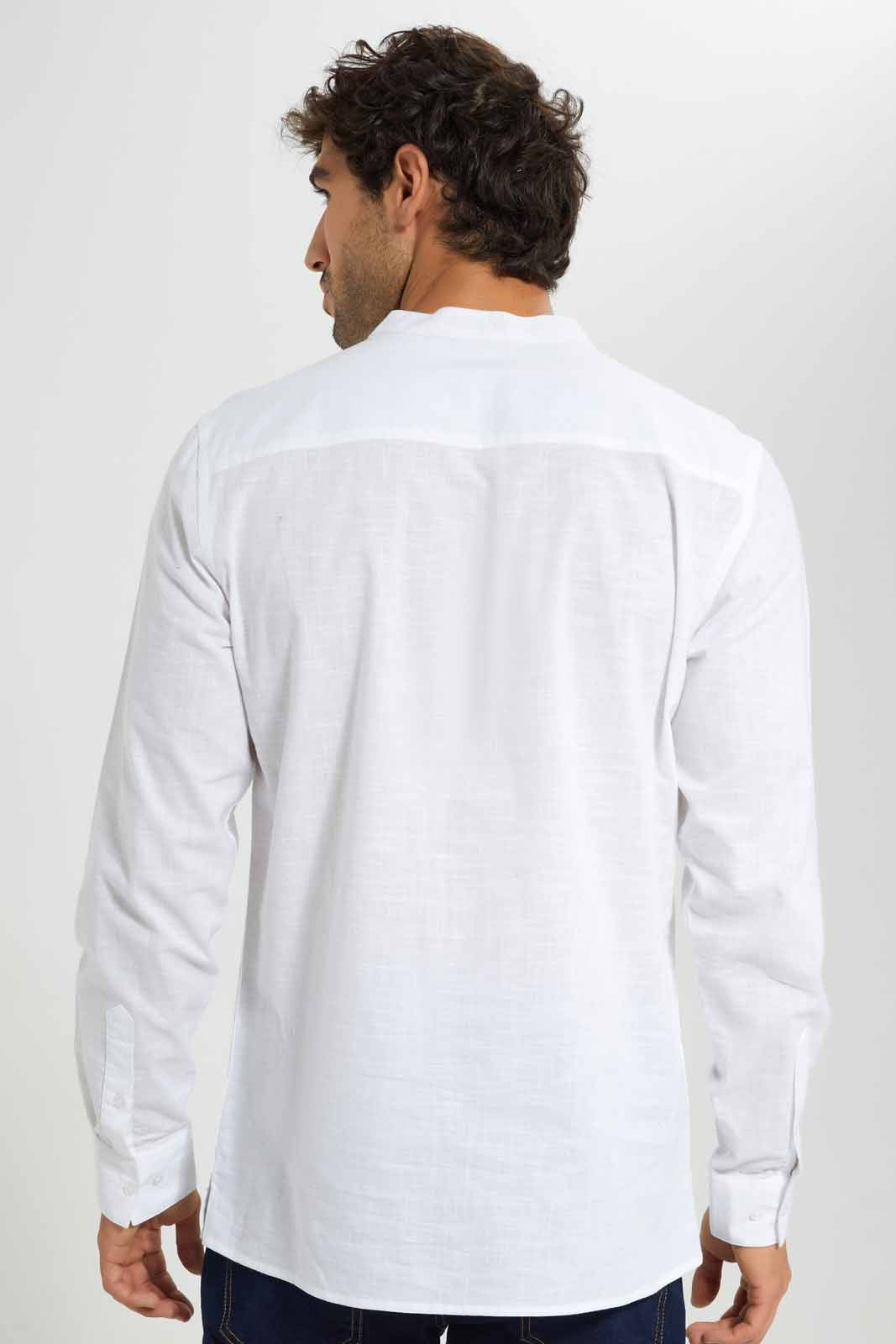 Redtag-White-Embroidered-Kurta-Shirt-Category:Shirts,-Colour:White,-Deals:New-In,-EID,-Filter:Men's-Clothing,-Men-Shirts,-New-In-Men,-Non-Sale,-Section:Men,-W22O-Men's-