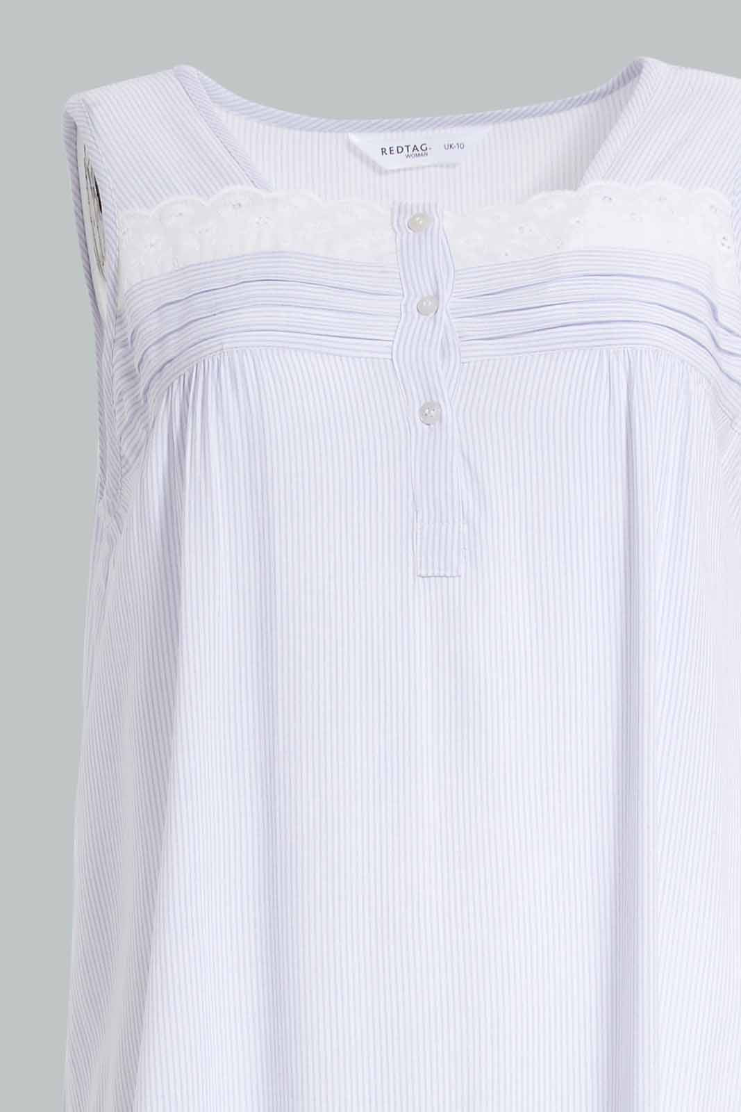 Redtag-Blue-Printed-Nightgown-Category:Nightgowns,-Colour:Blue,-Deals:New-In,-Filter:Women's-Clothing,-New-In-Women-APL,-Non-Sale,-S22D,-Section:Women,-Women-Nightgowns--