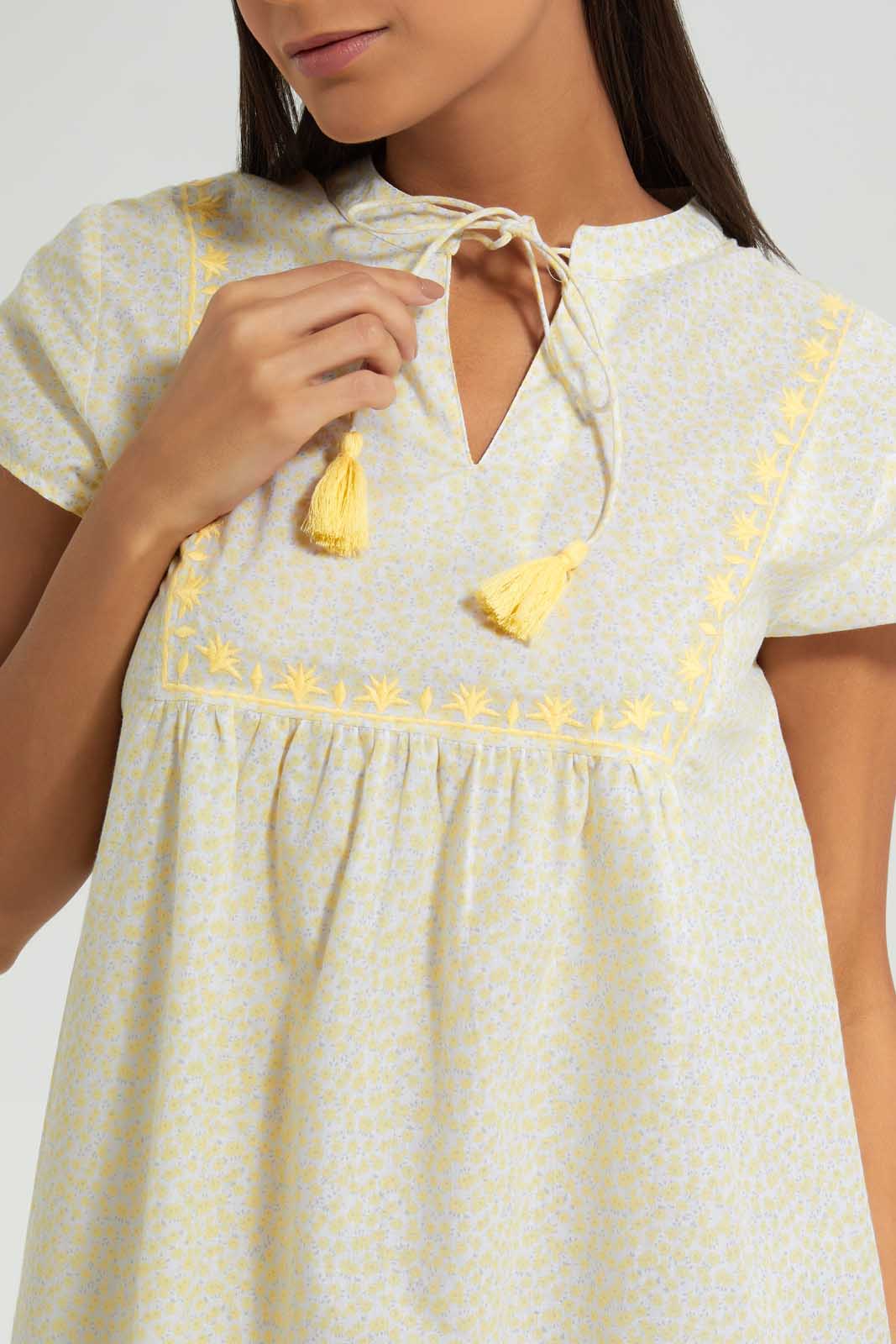 Redtag-Assorted-Printed-Nightgown-Nightgowns-Women's-
