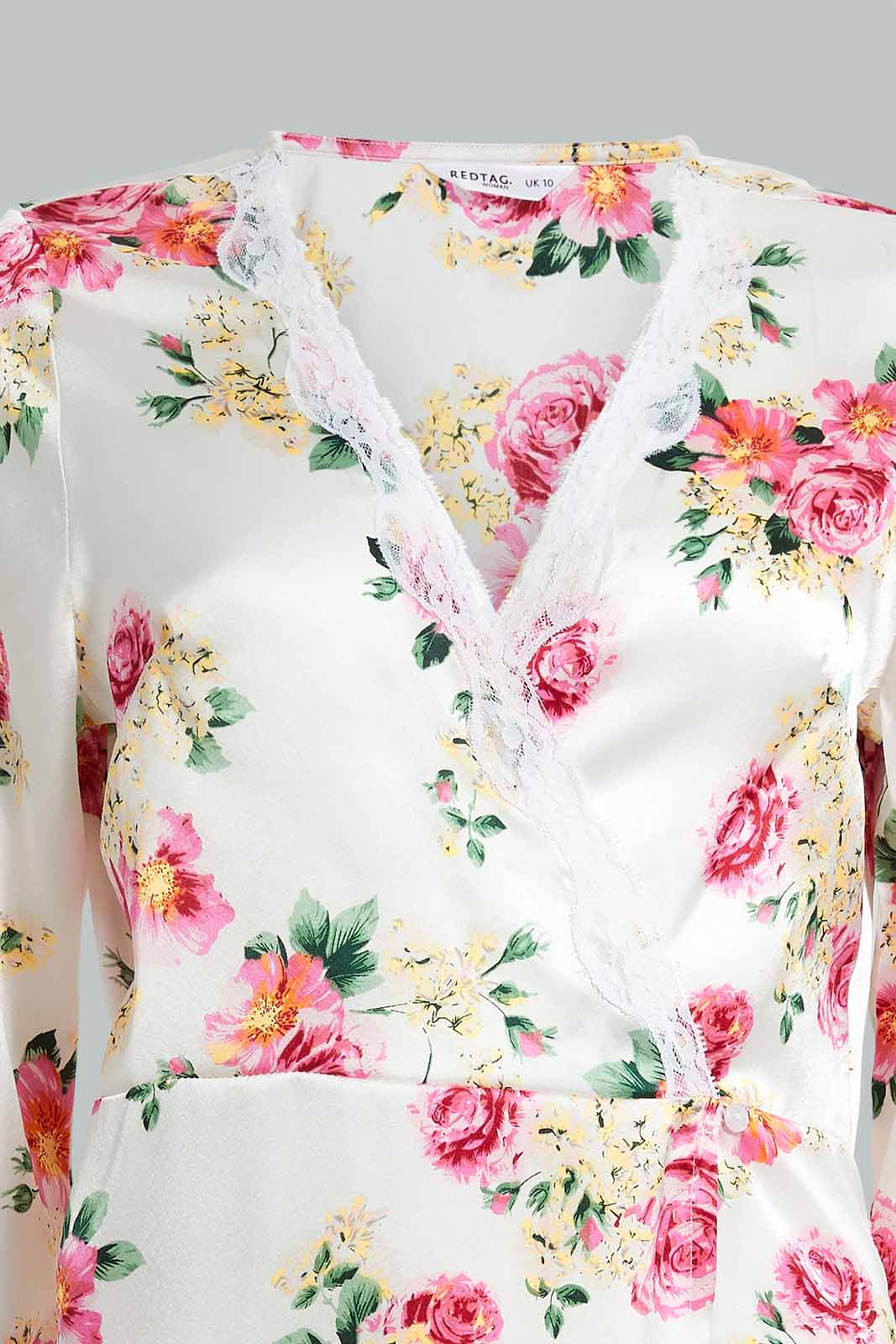 Redtag-Ivory-Printed-Satin-Bridal-Robe-Category:Chemises,-Colour:Ivory,-Deals:New-In,-Filter:Women's-Clothing,-New-In-Women,-Non-Sale,-S22D,-Section:Women,-Women-Chemises--