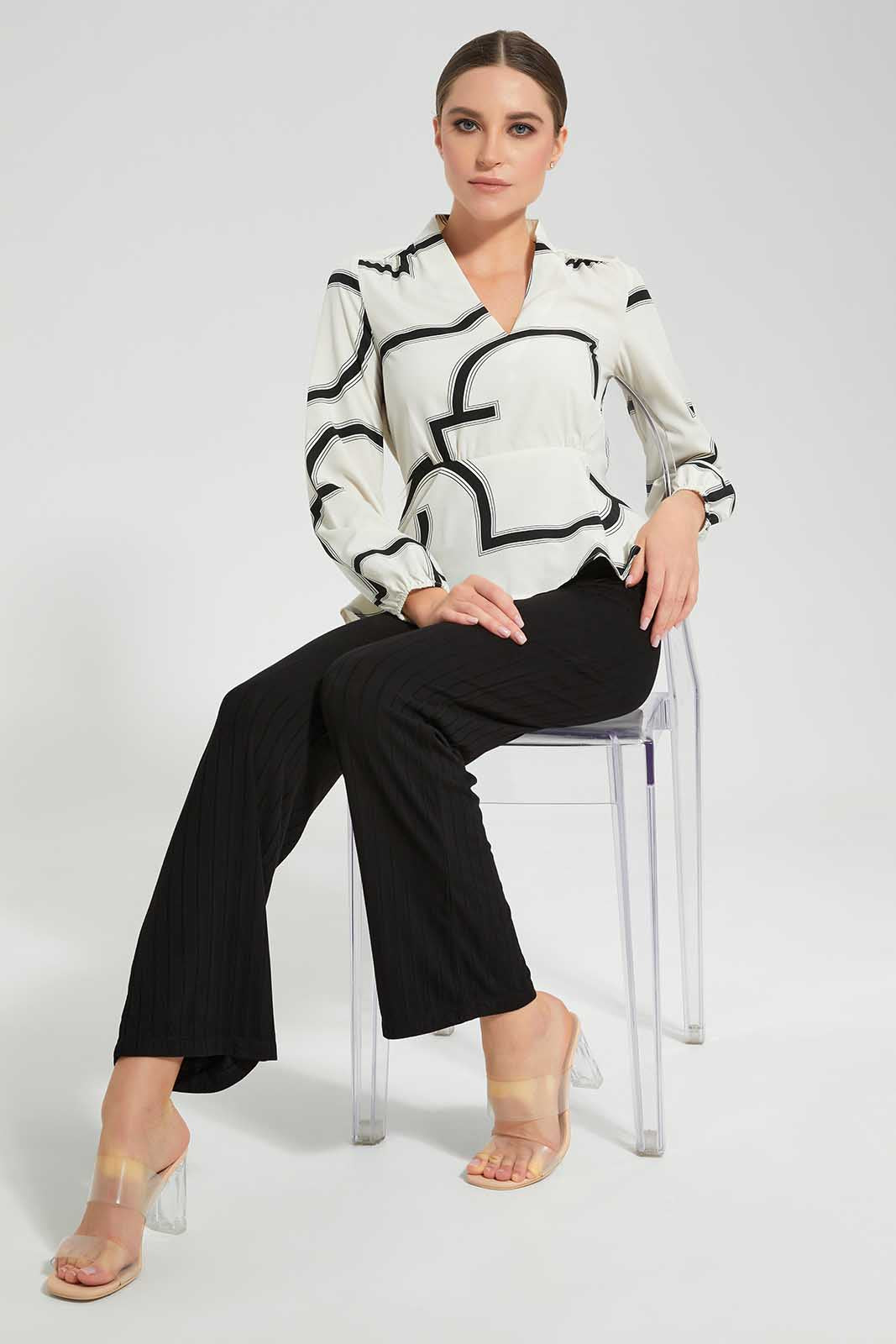 Redtag-Assorted-Front-Tie-Up-Wrap-Longsleeve-Top-Category:Blouses,-Colour:Assorted,-Deals:New-In,-Filter:Women's-Clothing,-LEC,-LEC-Blouses,-New-In-LEC,-Non-Sale,-S22D,-Section:Women-Women's-