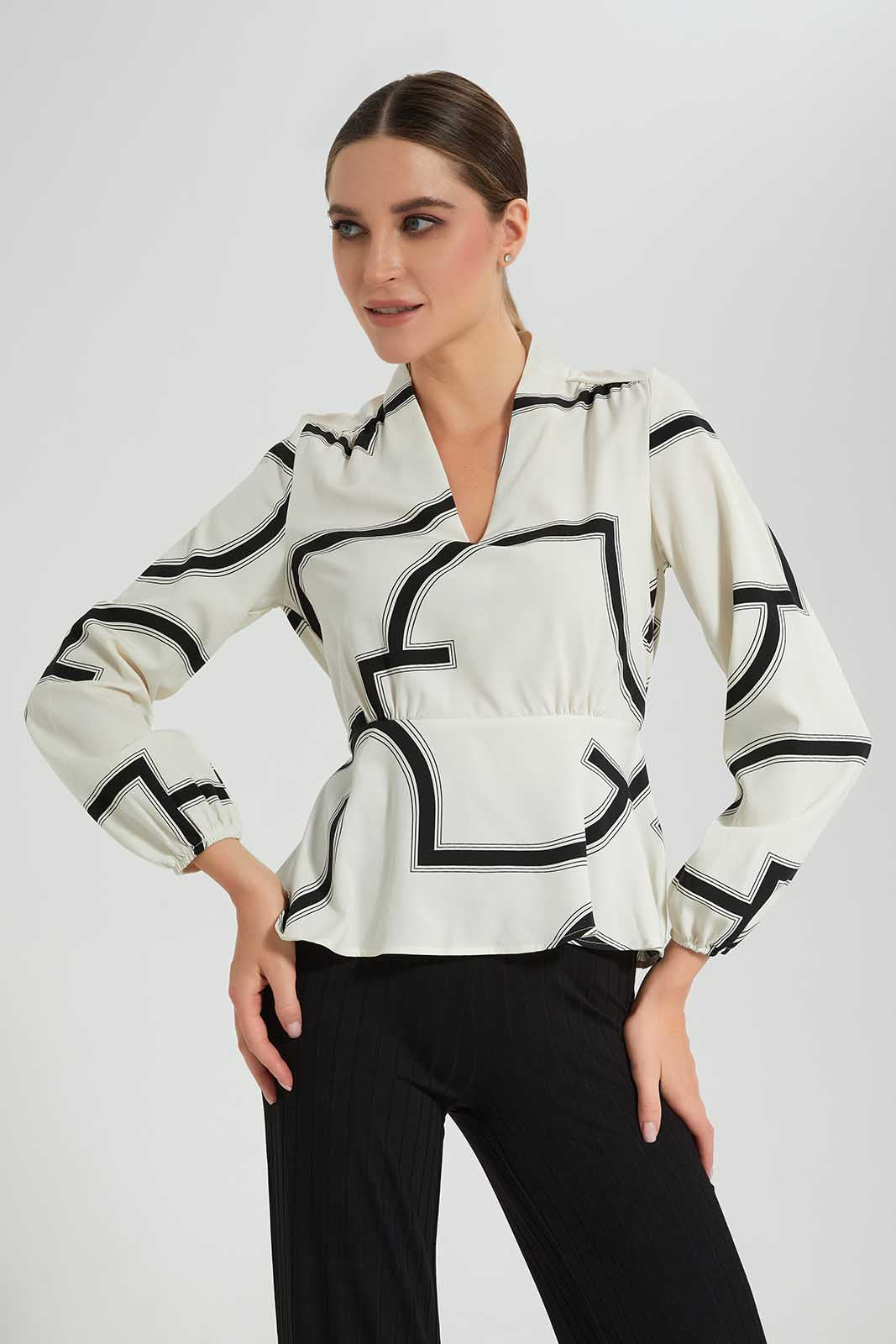 Redtag-Assorted-Front-Tie-Up-Wrap-Longsleeve-Top-Category:Blouses,-Colour:Assorted,-Deals:New-In,-Filter:Women's-Clothing,-LEC,-LEC-Blouses,-New-In-LEC,-Non-Sale,-S22D,-Section:Women-Women's-